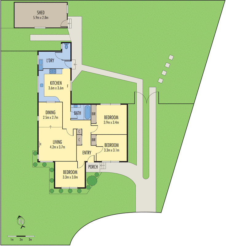7 Cecil Court, Newcomb VIC 3219 - Floorplan