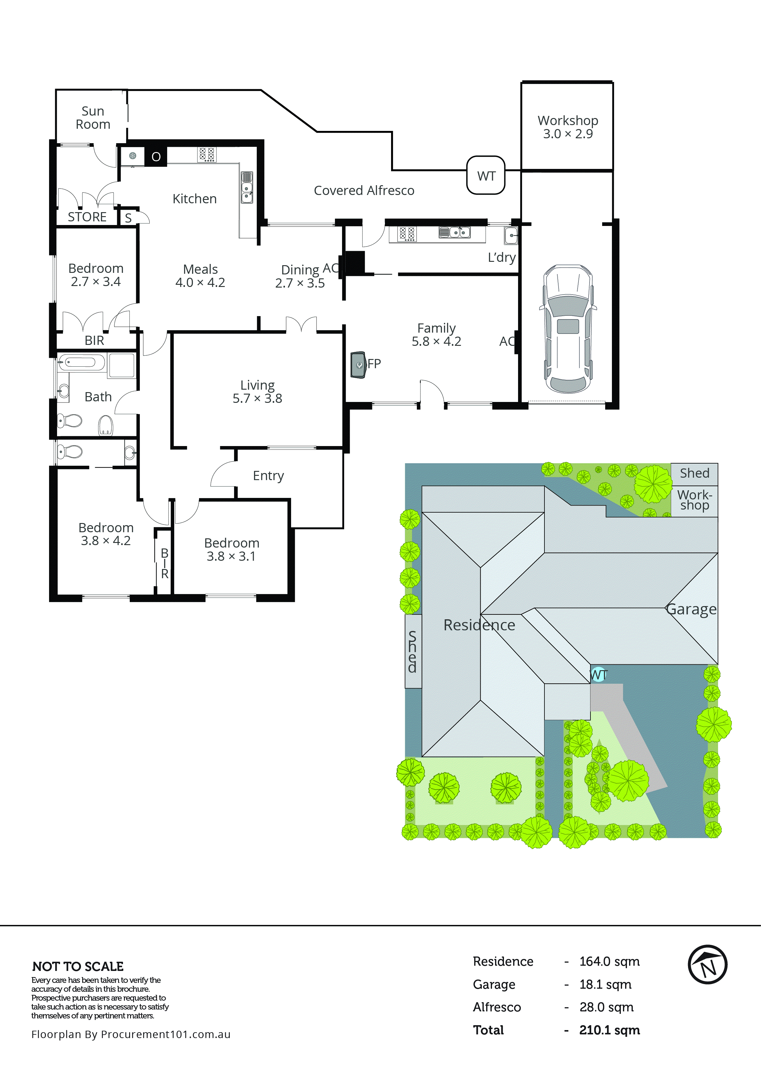7 Kendra Place, Keysborough VIC 3173 - Floorplan