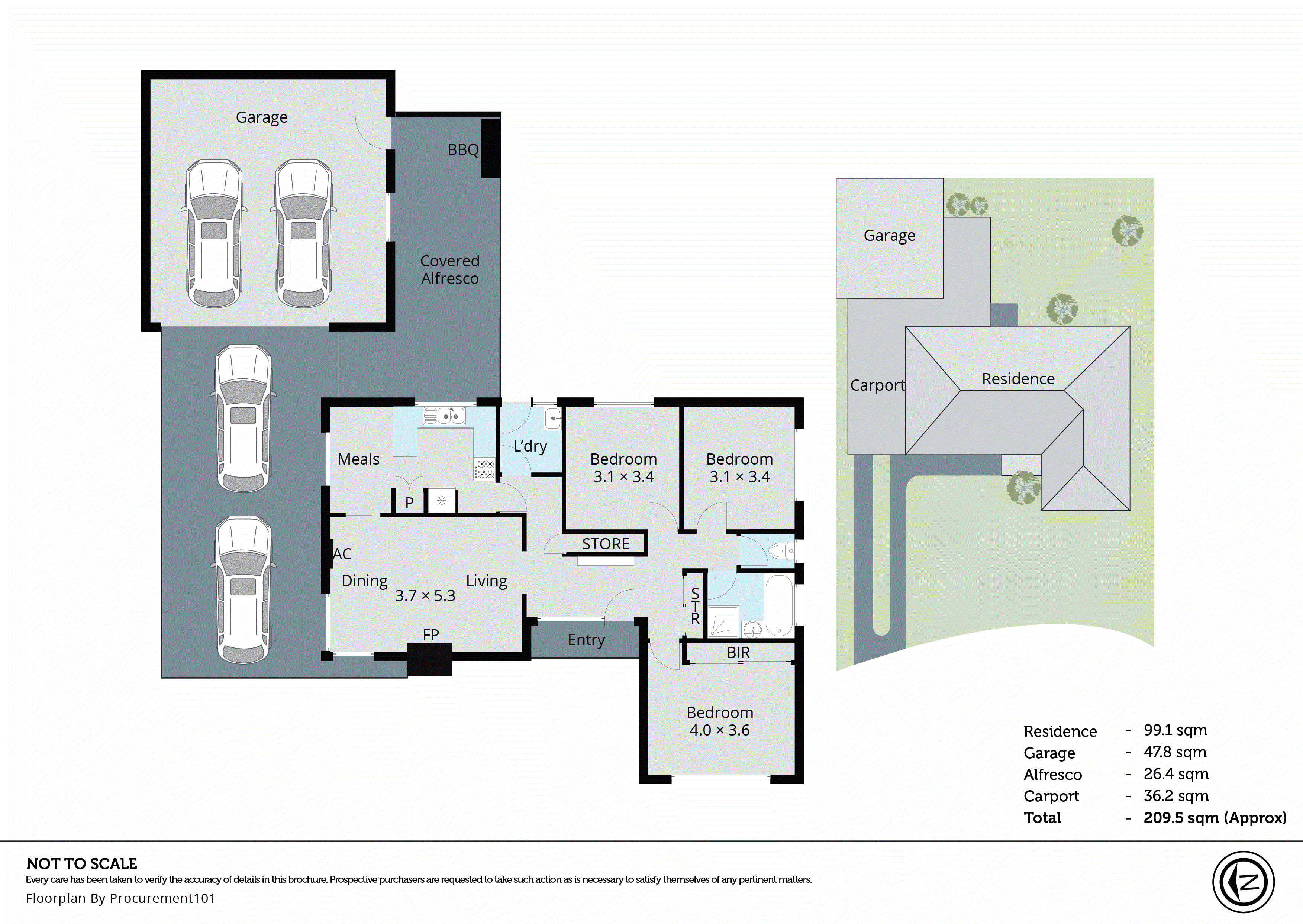 7 Kent Court, Keysborough VIC 3173 - Floorplan