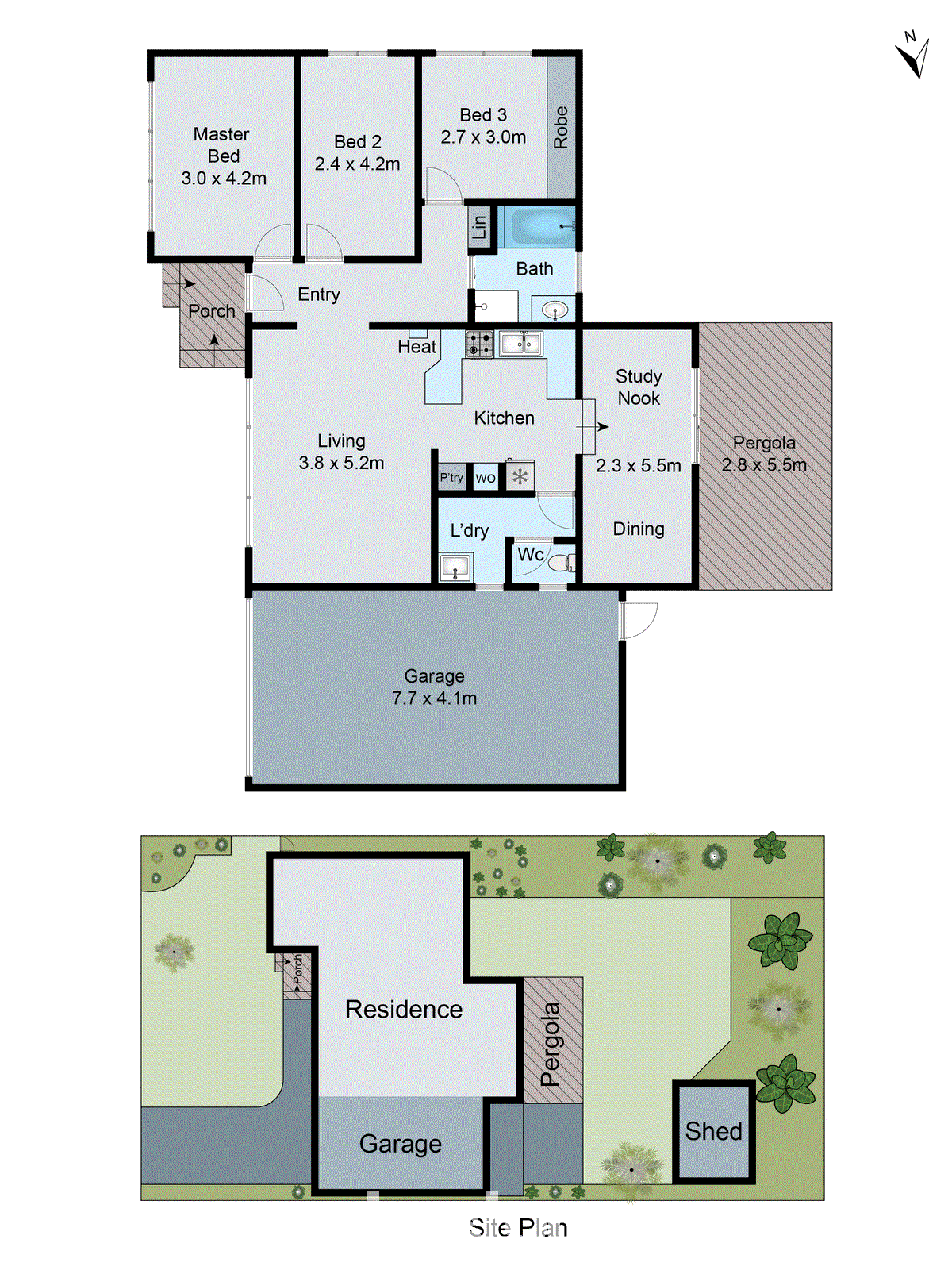 7 Pinder Court, St Albans Park VIC 3219 - Floorplan