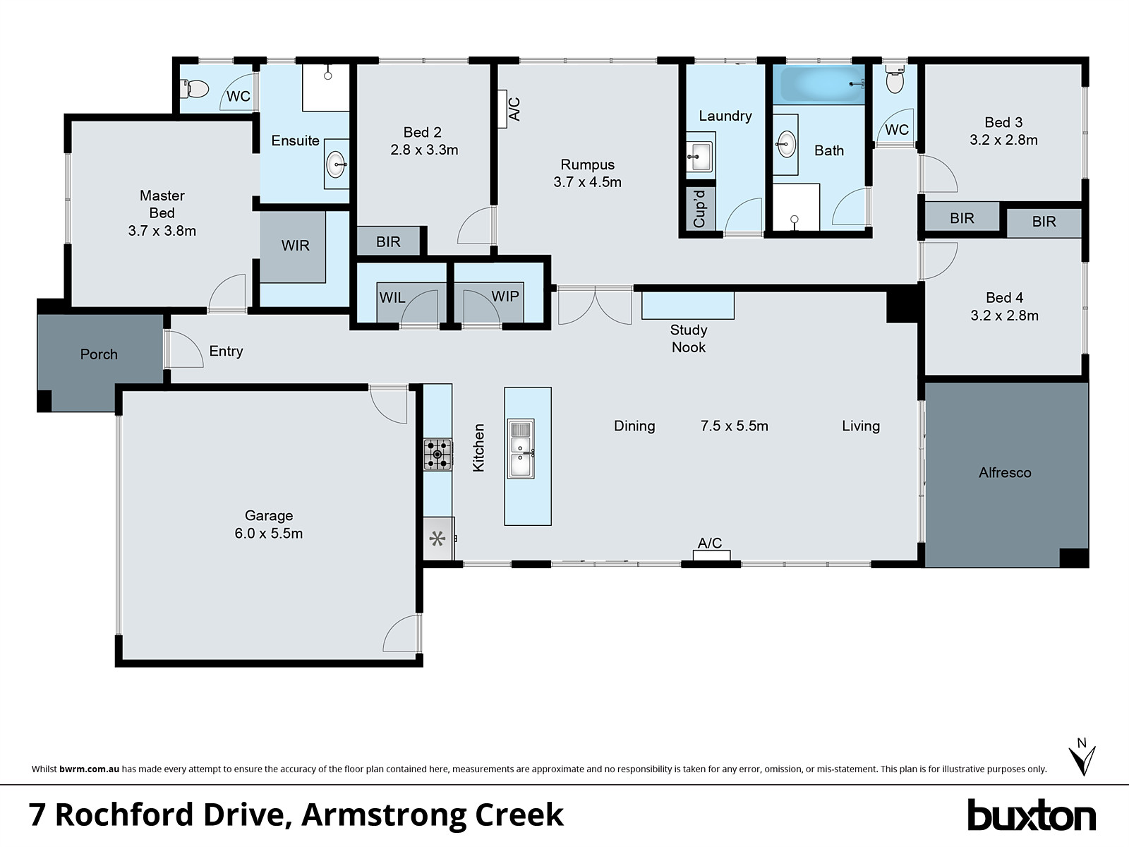 7 Rochford Drive, Armstrong Creek VIC 3217 - Floorplan