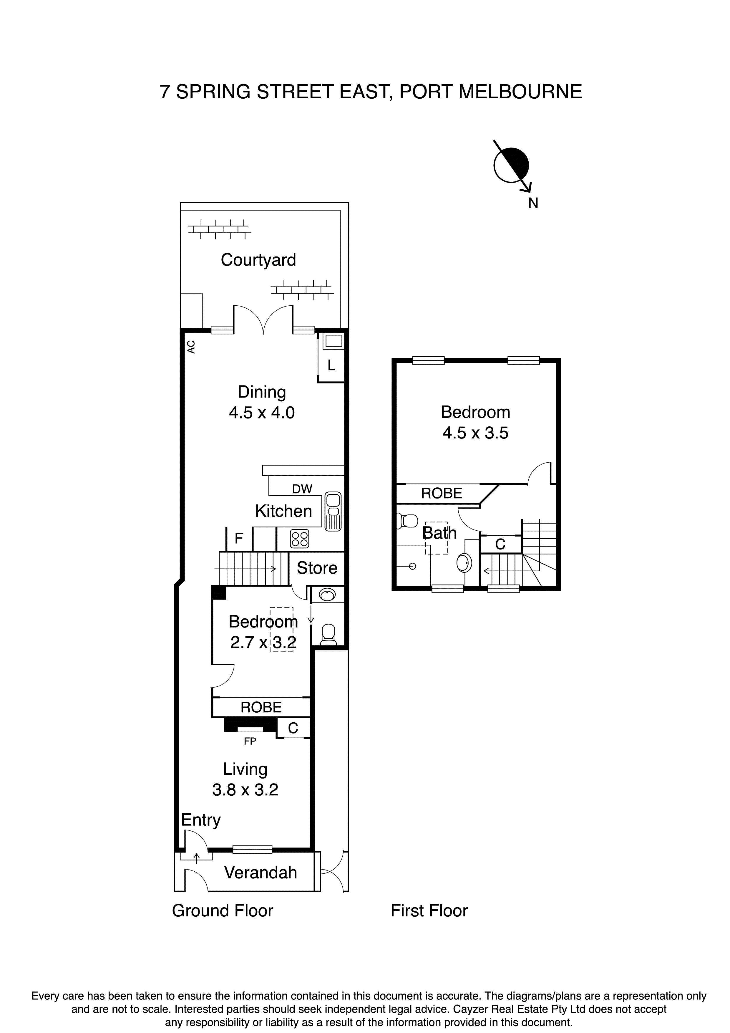 7 Spring Street East, PORT MELBOURNE VIC 3207 - Floorplan
