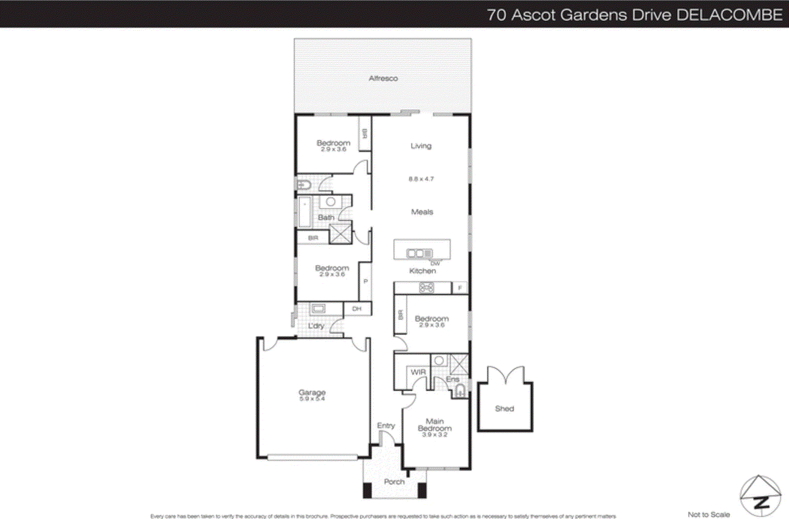 70 Ascot Gardens Drive, Delacombe VIC 3356 - Floorplan
