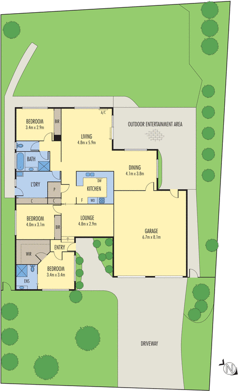 70 Mulquiney Crescent, Highton VIC 3216 - Floorplan