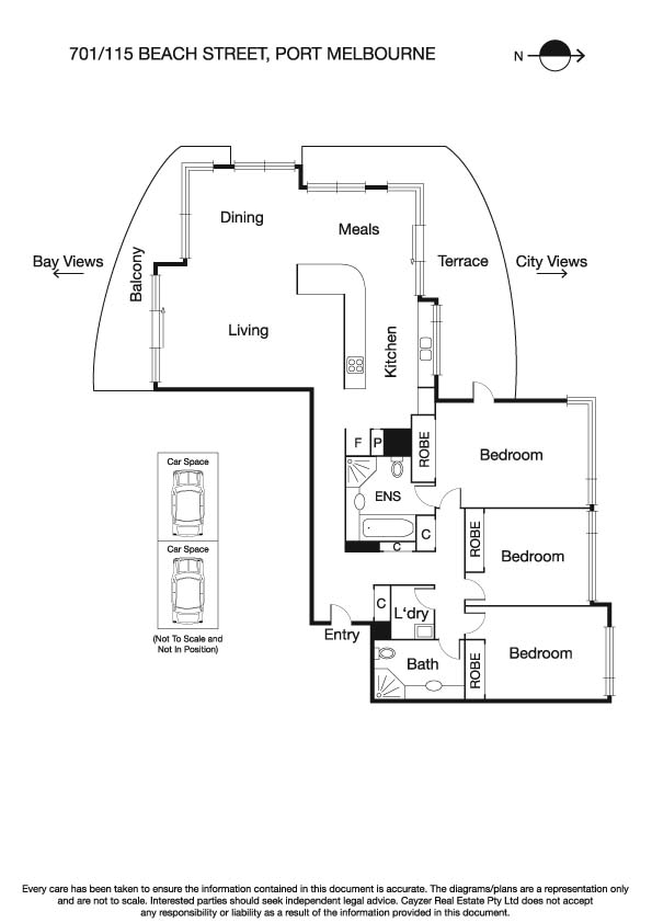 701/115 Beach Street, PORT MELBOURNE VIC 3207 - Floorplan