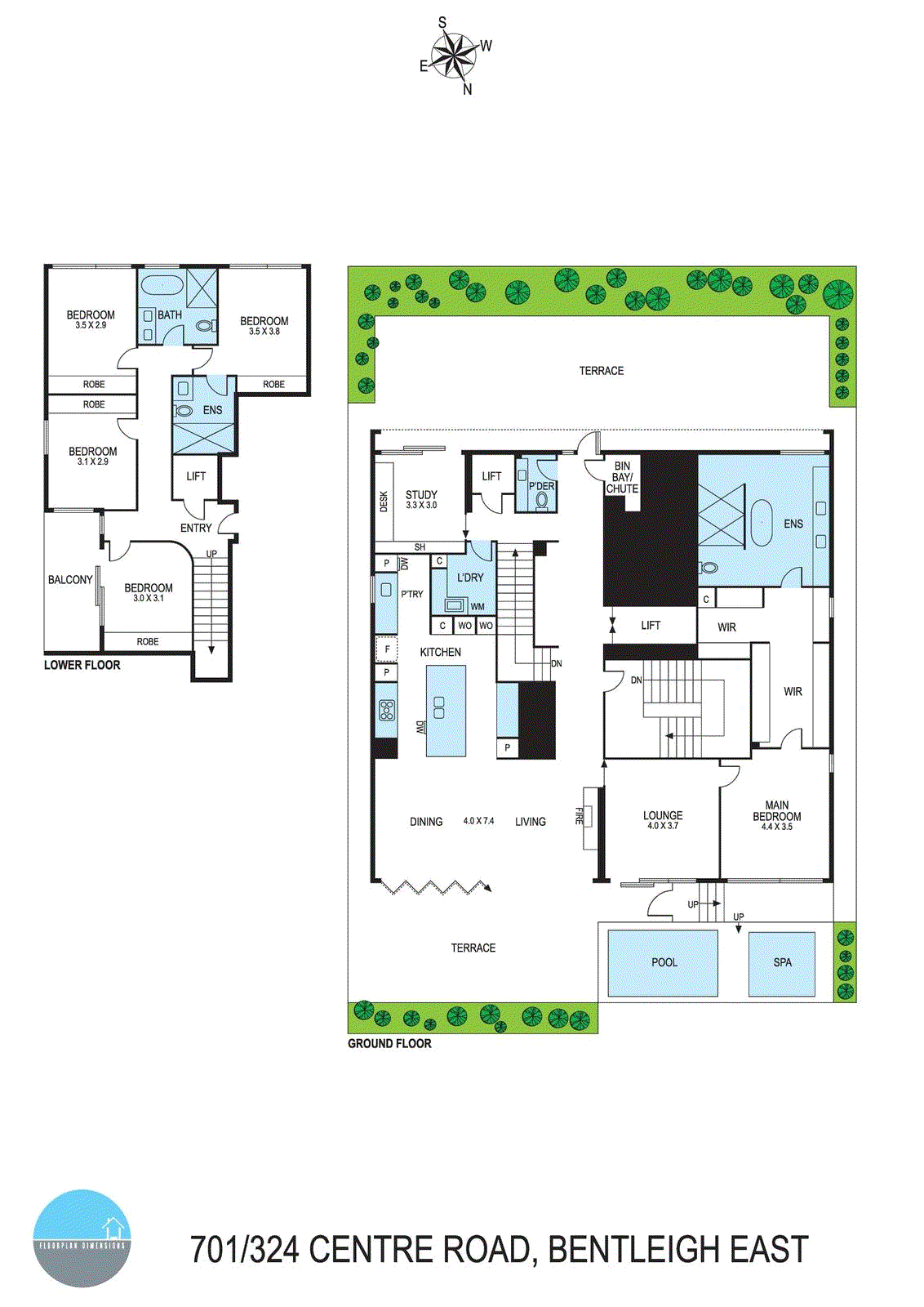 701/324 Centre Road, Bentleigh - Floorplan 1