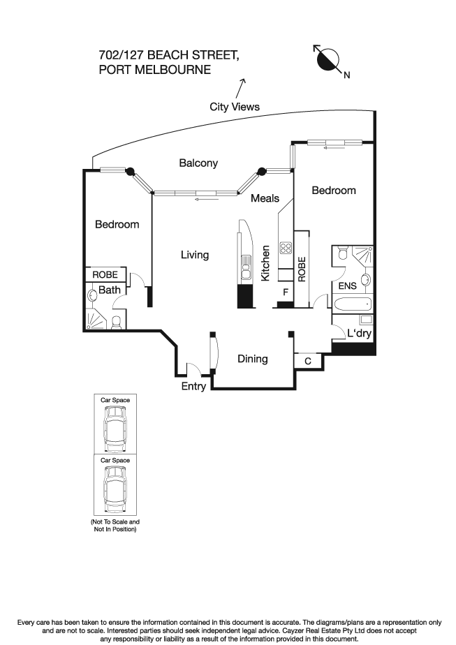 702/127 Beach Street, PORT MELBOURNE VIC 3207 - Floorplan
