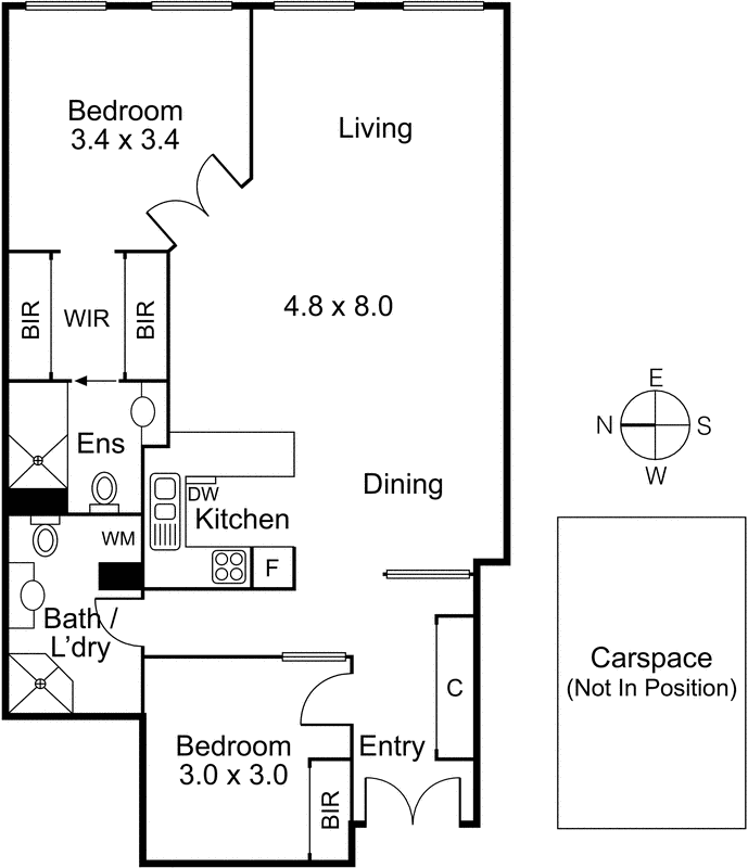 702/442 St Kilda Road, Melbourne VIC 3004 - Floorplan