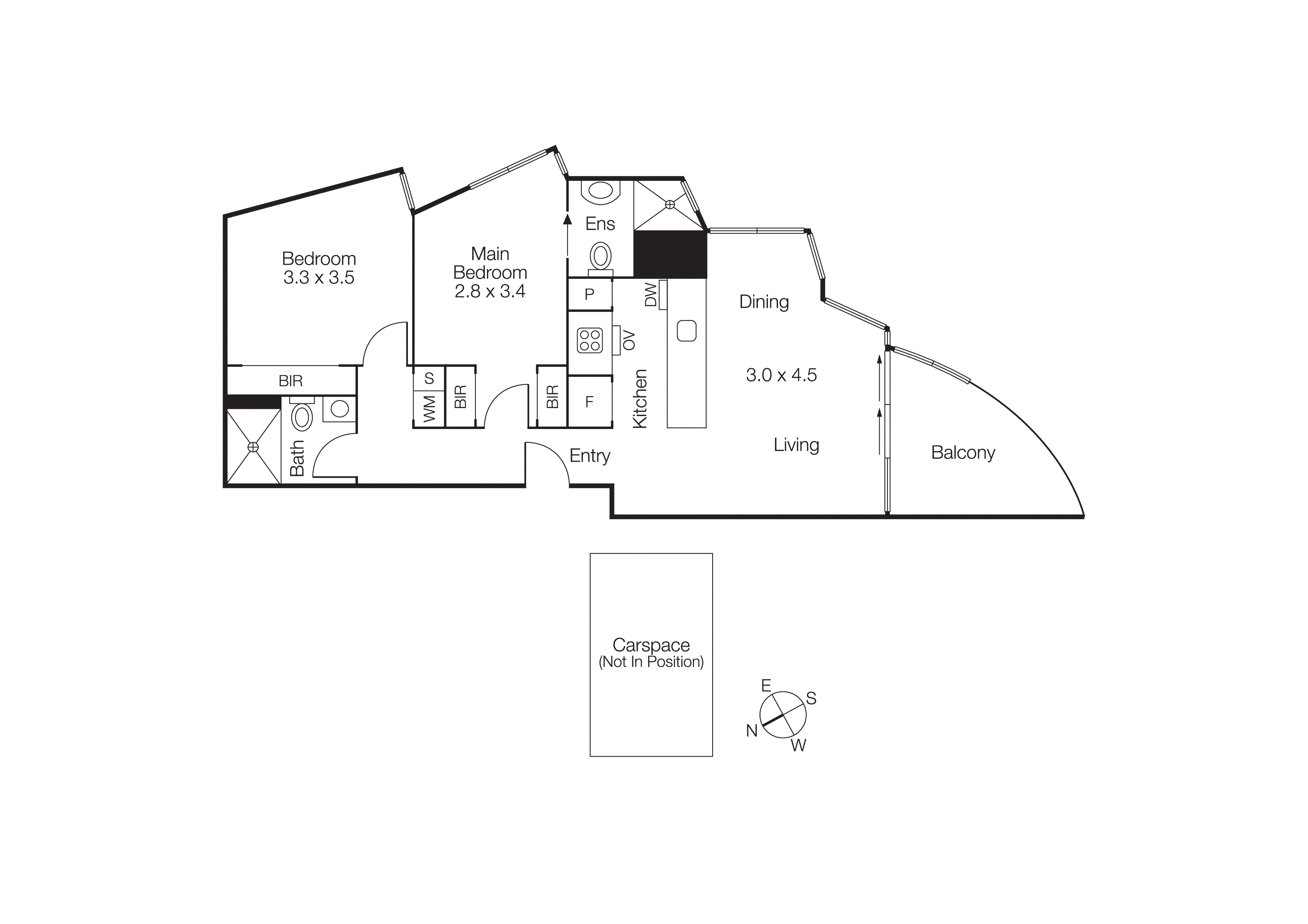 702/8 Bowen Crescent, Melbourne VIC 3004 - Floorplan