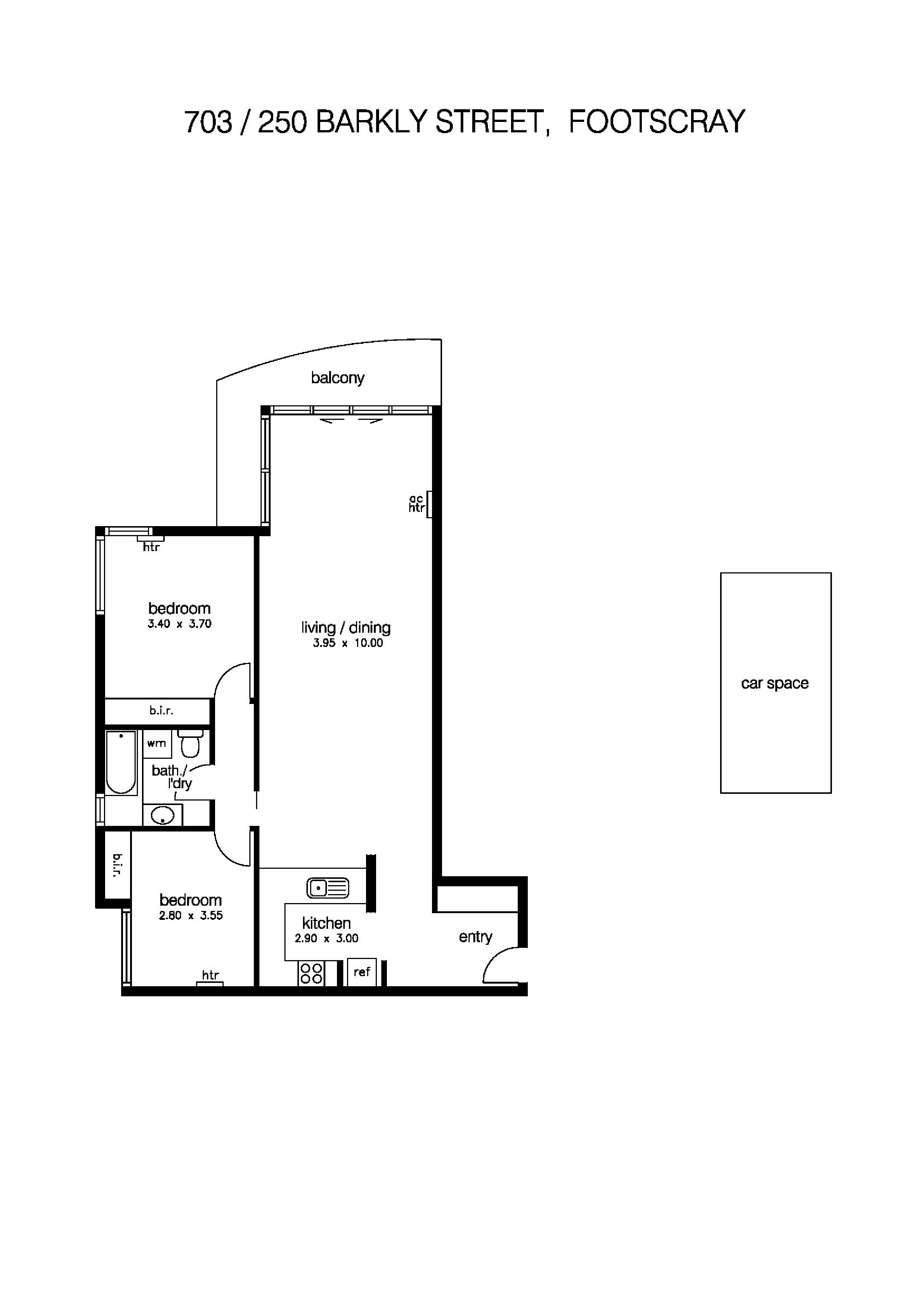703/250 Barkly Street, FOOTSCRAY VIC 3011 - Floorplan