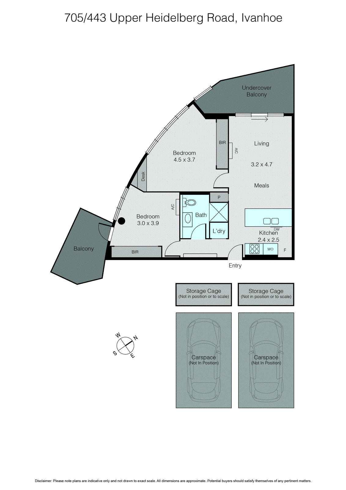 705/443 Upper Heidelberg Road, Ivanhoe VIC 3079 - Floorplan