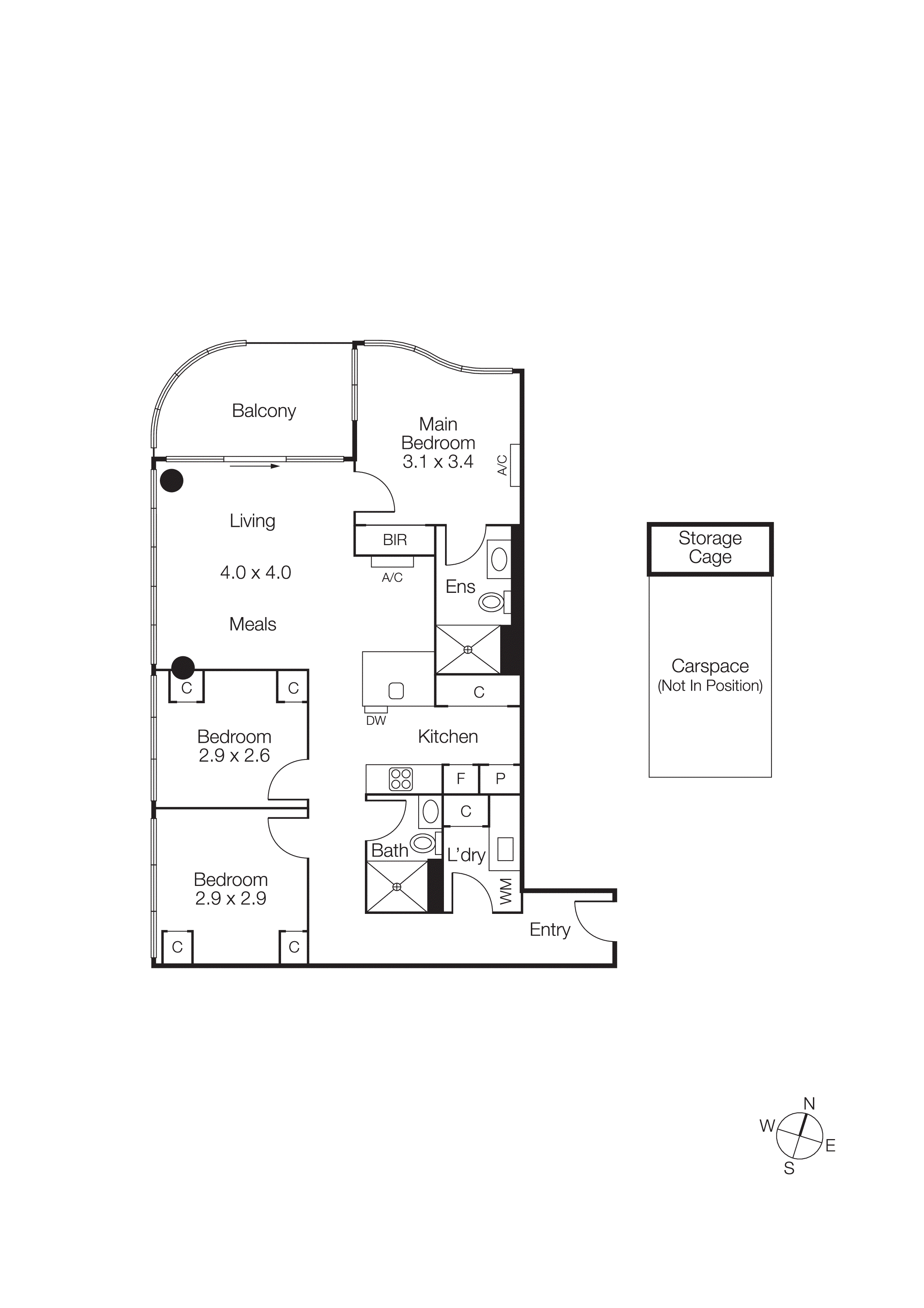706/39 Park Street, South Melbourne VIC 3205 - Floorplan