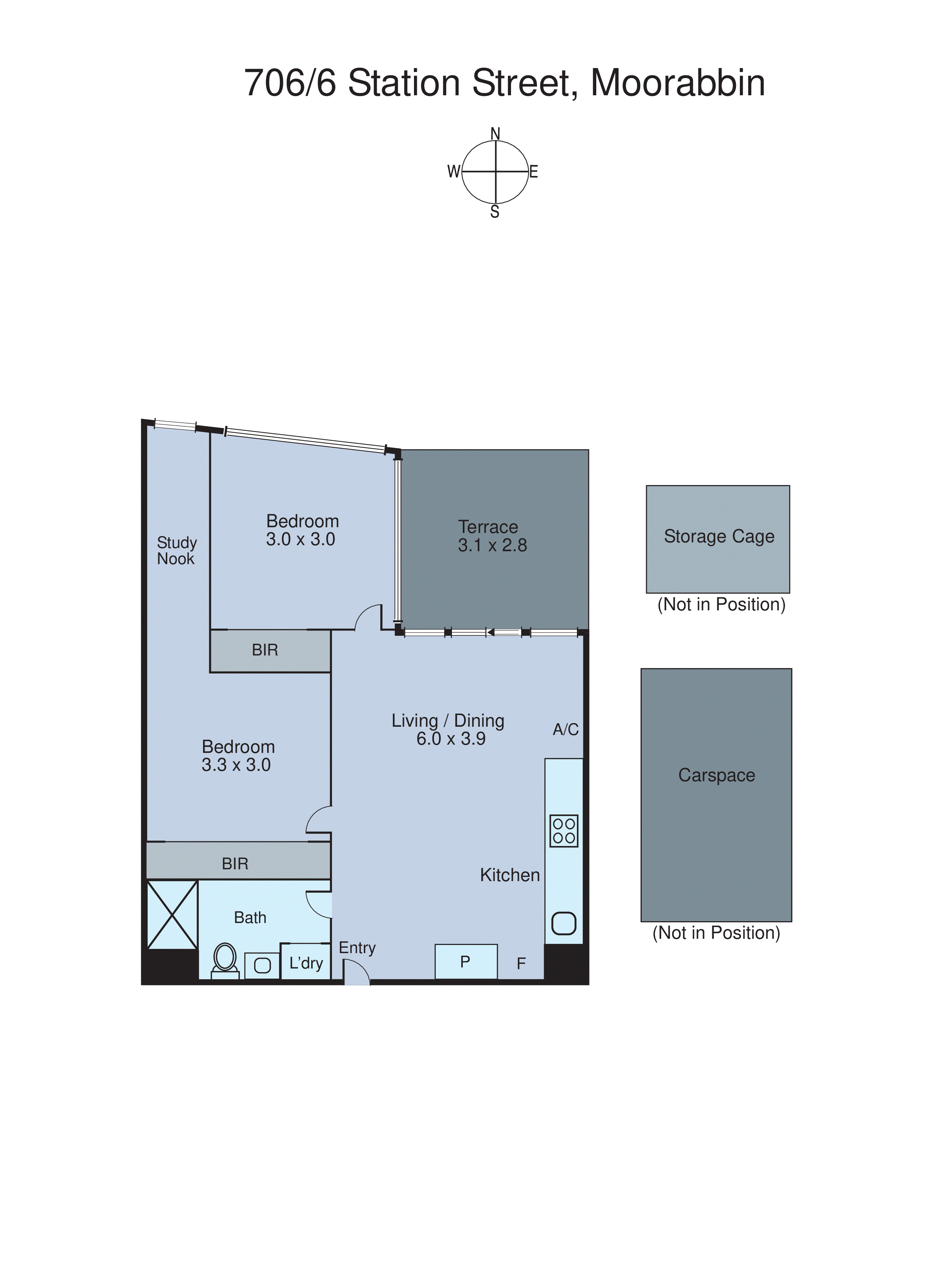 706/6 Station Street, Moorabbin VIC 3189 - Floorplan