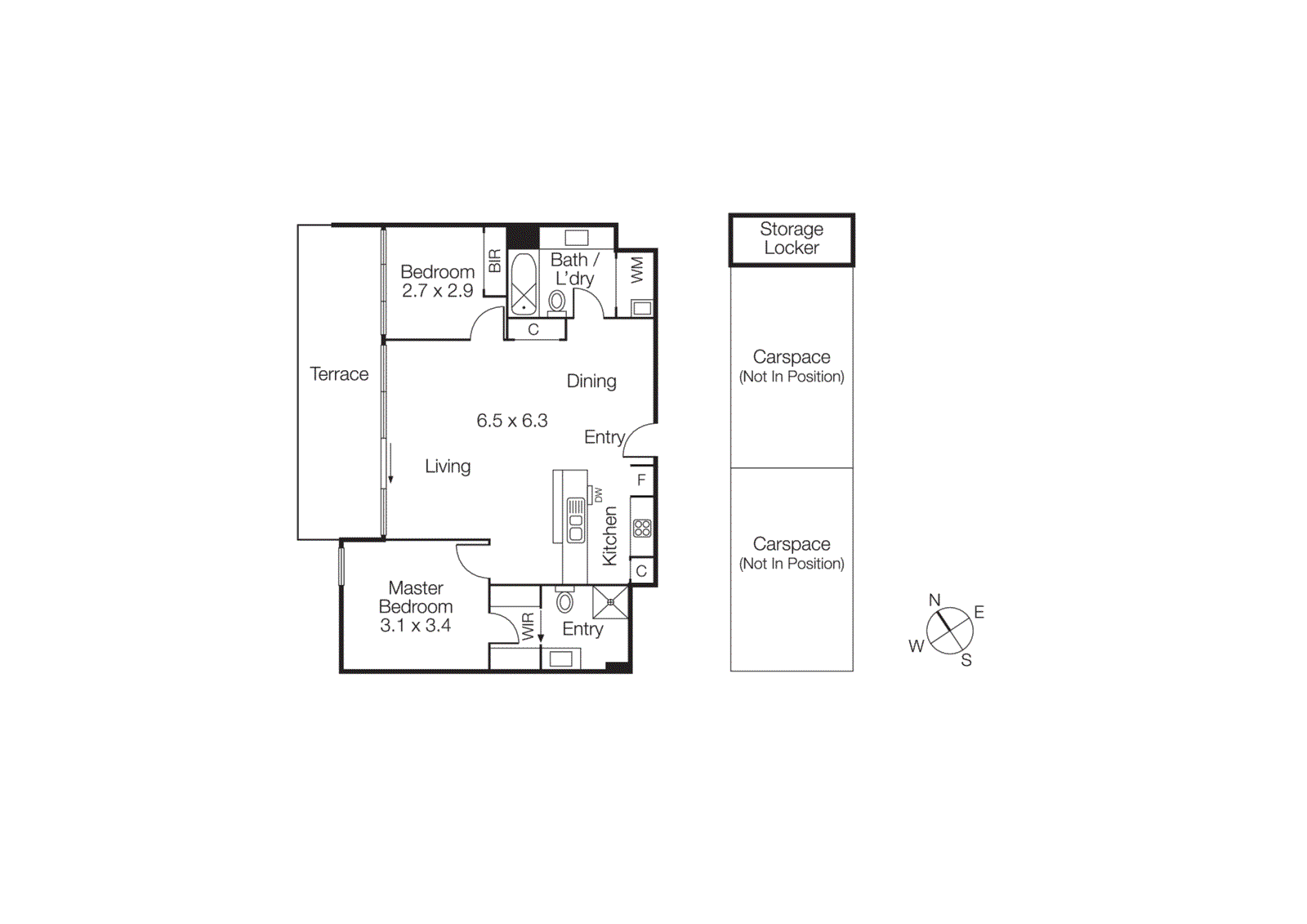 706E/126 Rouse Street, Port Melbourne VIC 3207 - Floorplan