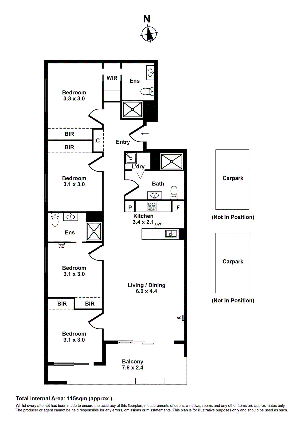 708E/6 Tannery Walk, Footscray VIC 3011 - Floorplan