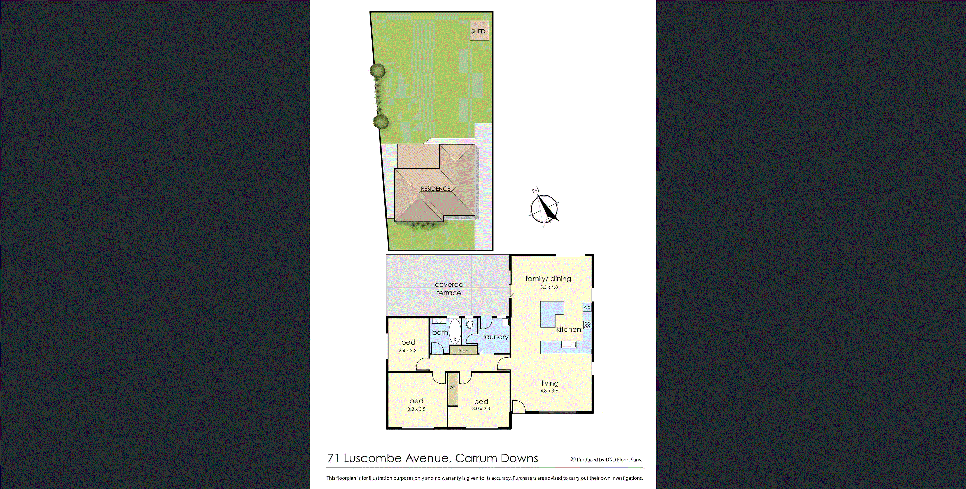 71 Luscombe Avenue, Carrum Downs VIC 3201 - Floorplan