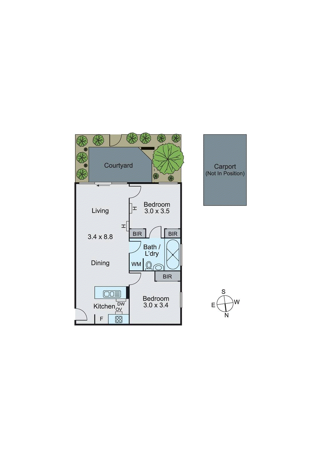 7/1 Monash Green Drive, Clayton VIC 3168 - Floorplan
