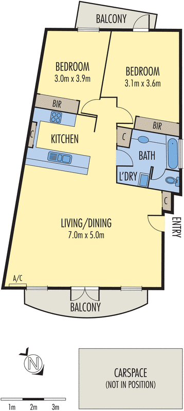 7/108 Southbank Boulevard, Southbank VIC 3006 - Floorplan