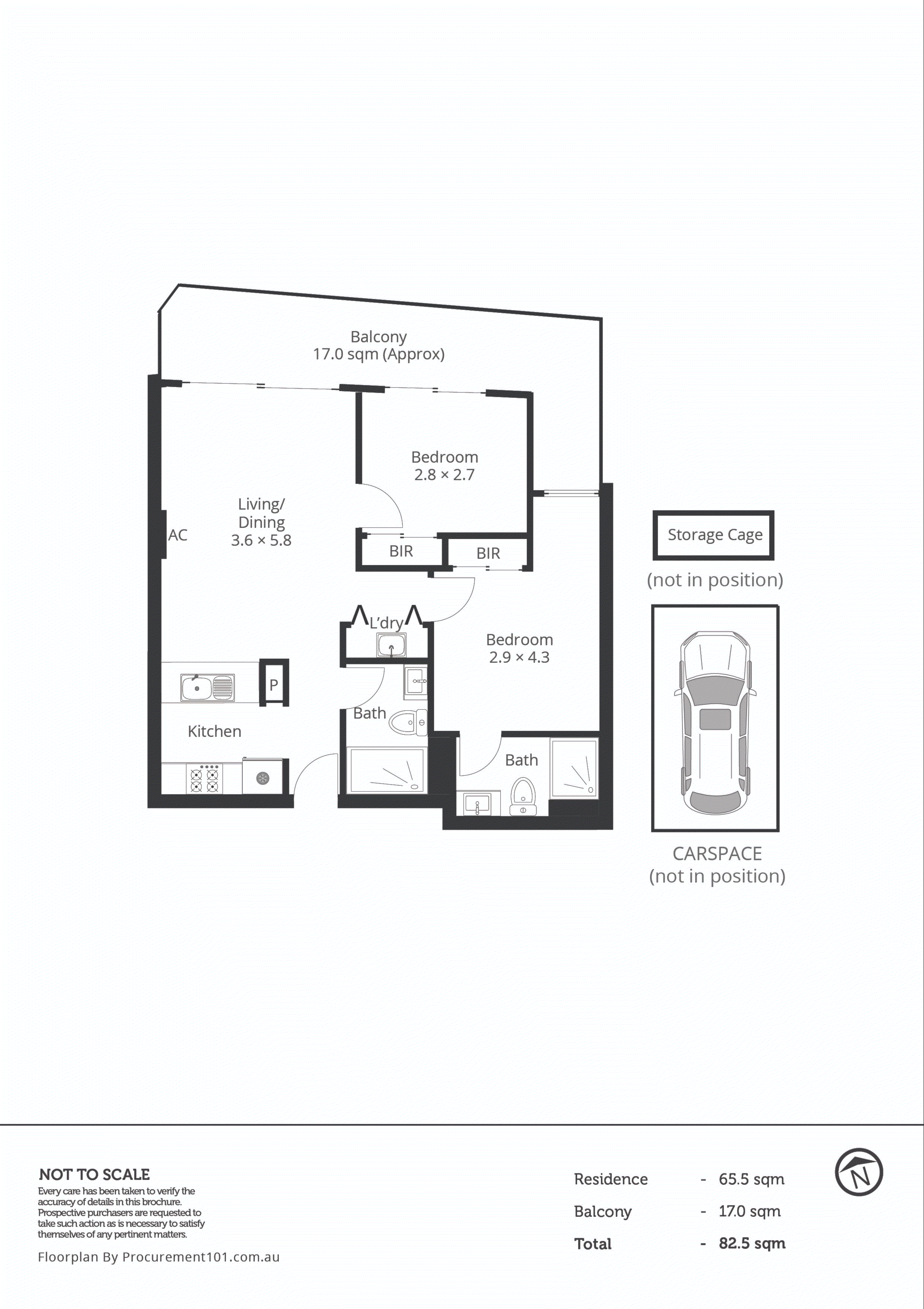 711/1228 Nepean Highway, Cheltenham VIC 3192 - Floorplan