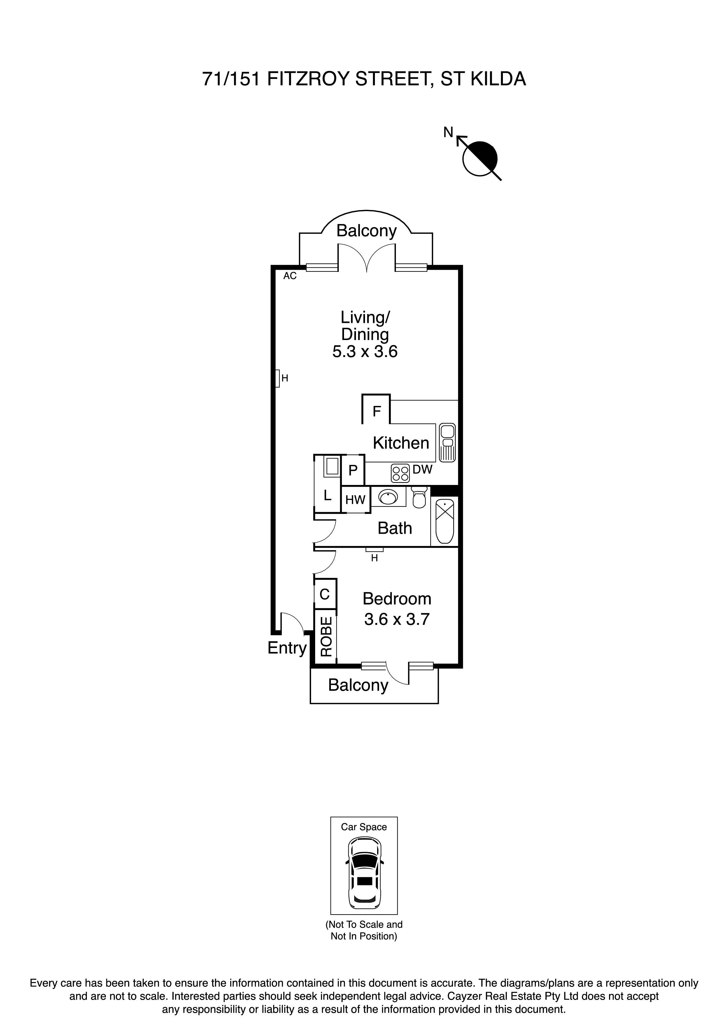 71/151 Fitzroy Street, ST KILDA VIC 3182 - Floorplan