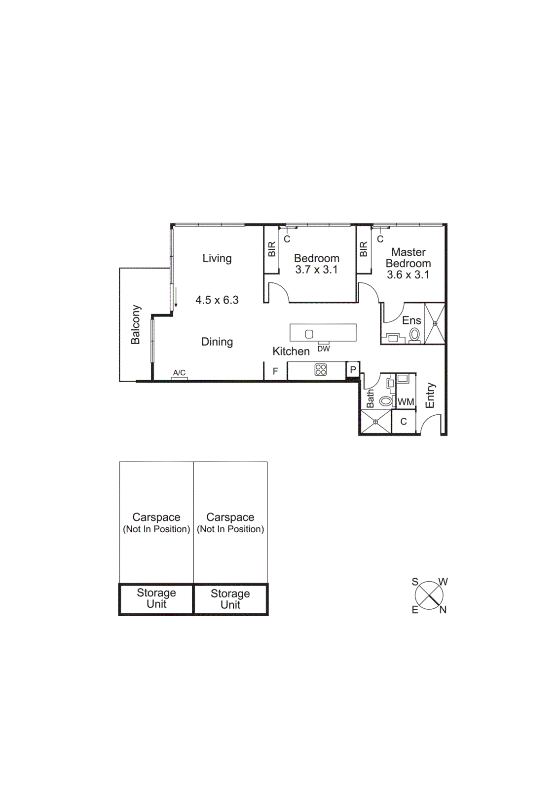 712/101 Bay Street, Port Melbourne VIC 3207 - Floorplan