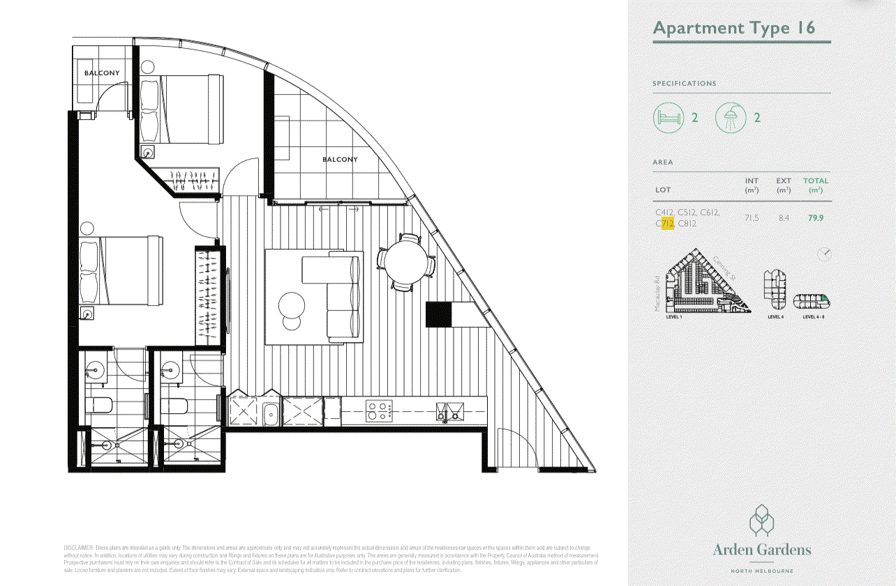 712/111 Canning Street, North Melbourne VIC 3051 - Floorplan