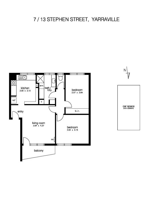 7/13 Stephen Street, YARRAVILLE VIC 3013 - Floorplan