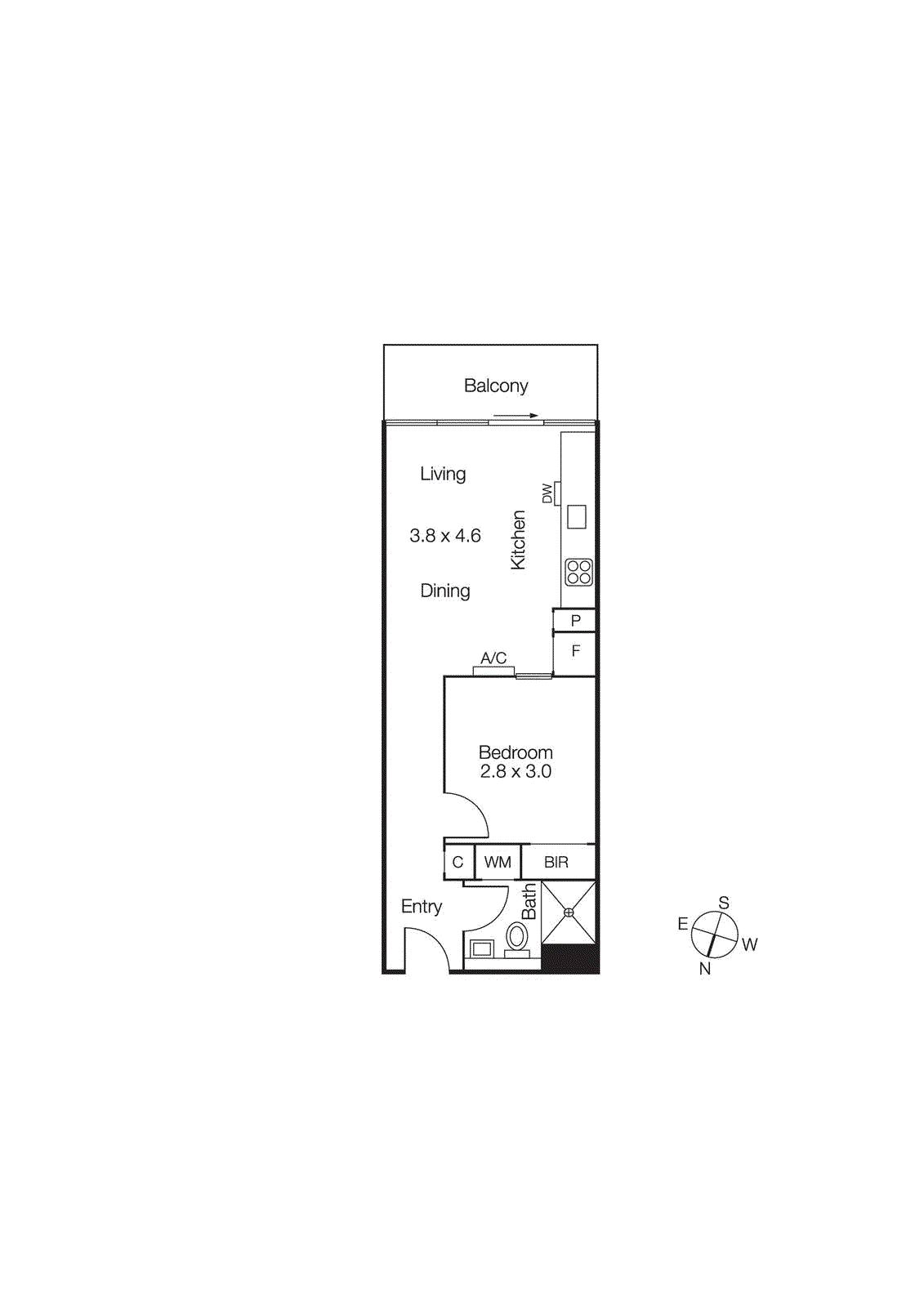 714/52 Park Street, South Melbourne VIC 3205 - Floorplan