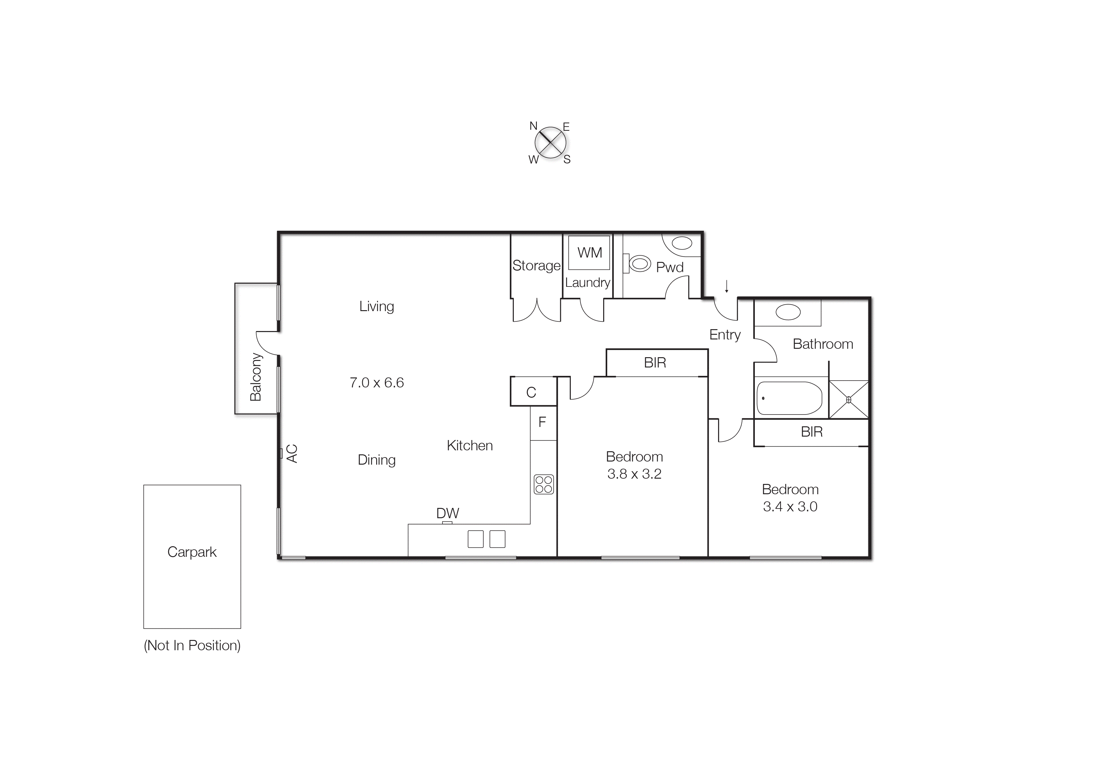 7/15 Dickens Street, Elwood VIC 3184 - Floorplan