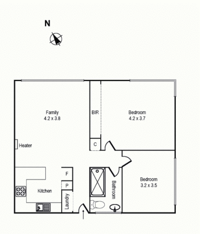 7/16 Vickery Street, Bentleigh VIC 3204 - Floorplan