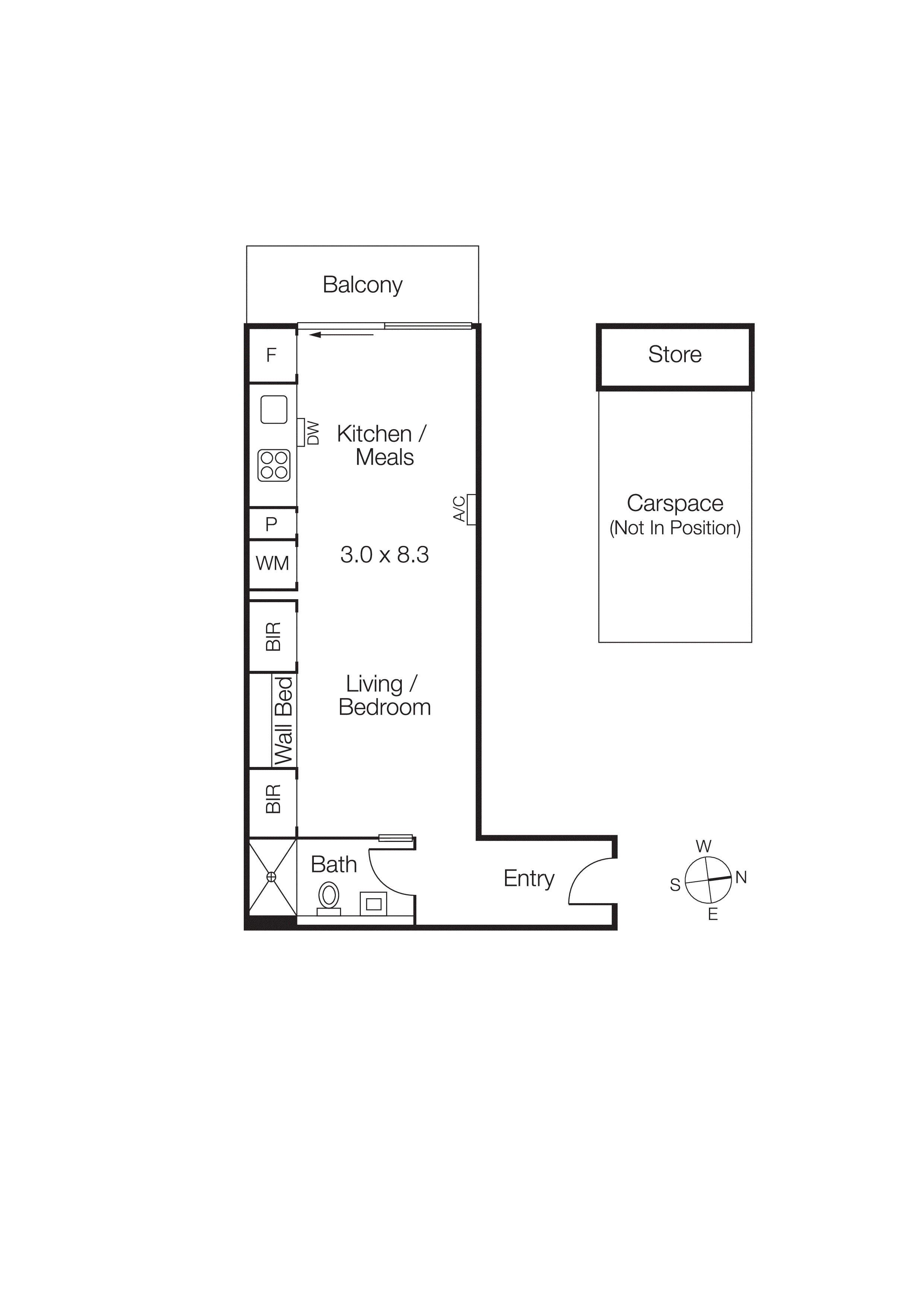 717/32 Bray Street, South Yarra VIC 3141 - Floorplan