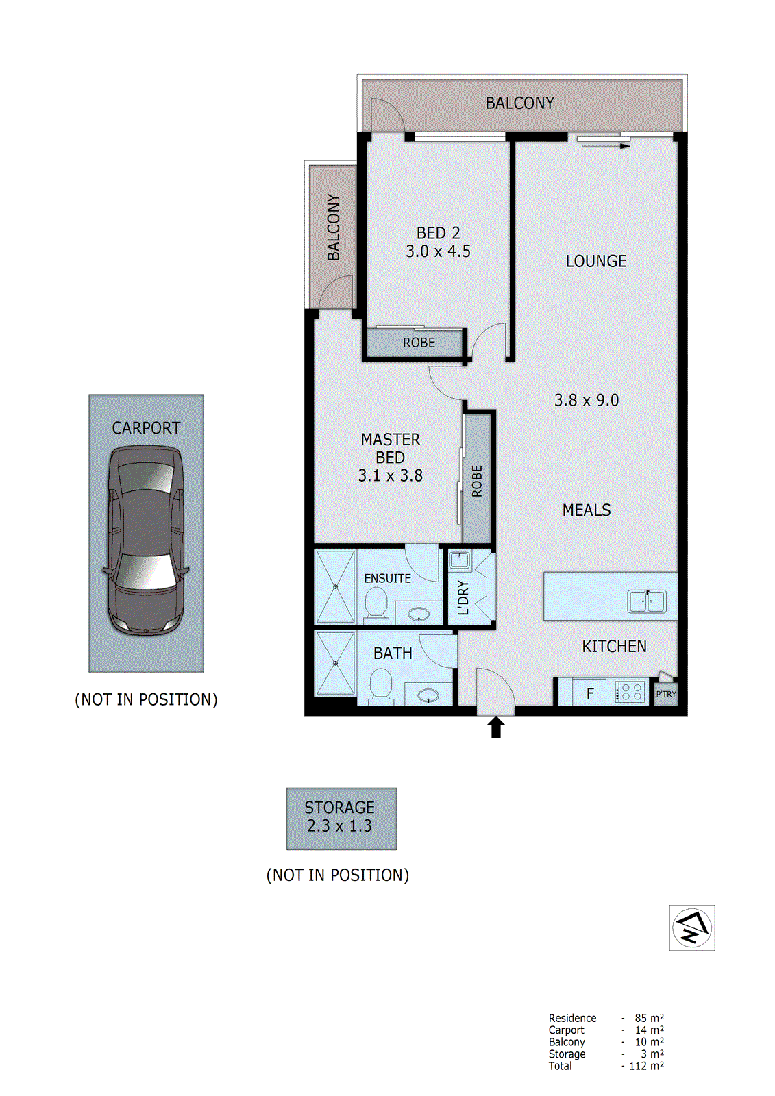 717/642 Doncaster Road, Doncaster VIC 3108 - Floorplan