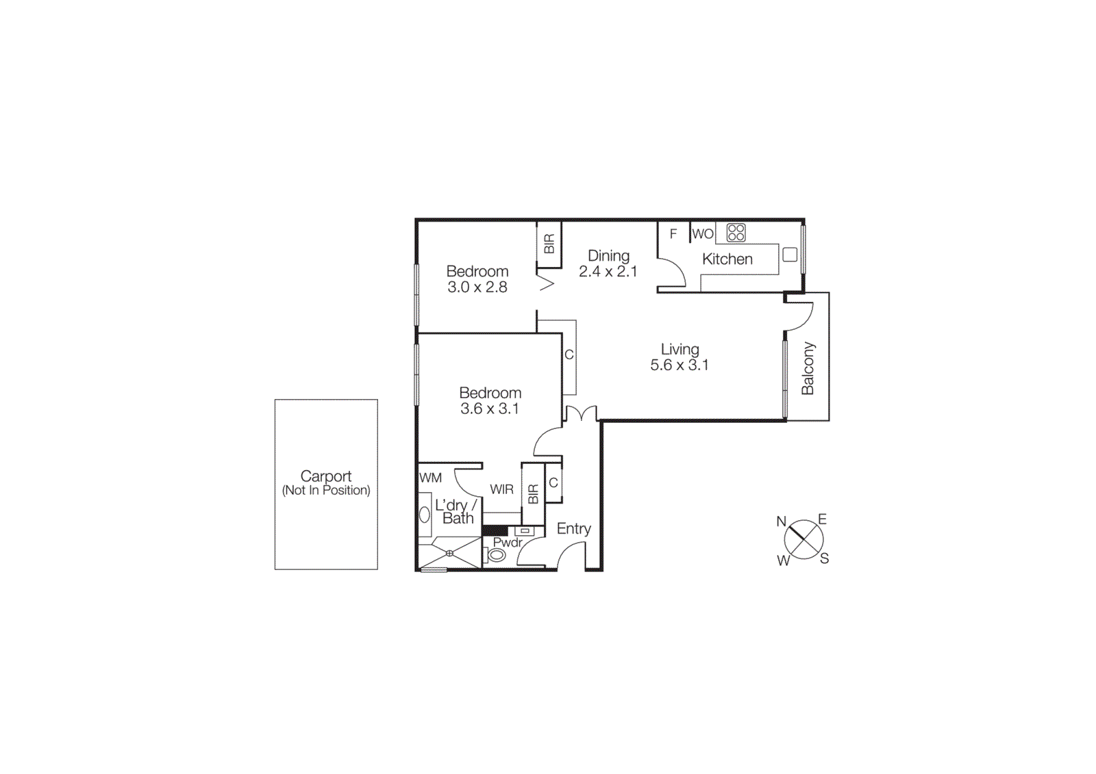 7/187-188 Beaconsfield Parade, Middle Park VIC 3206 - Floorplan