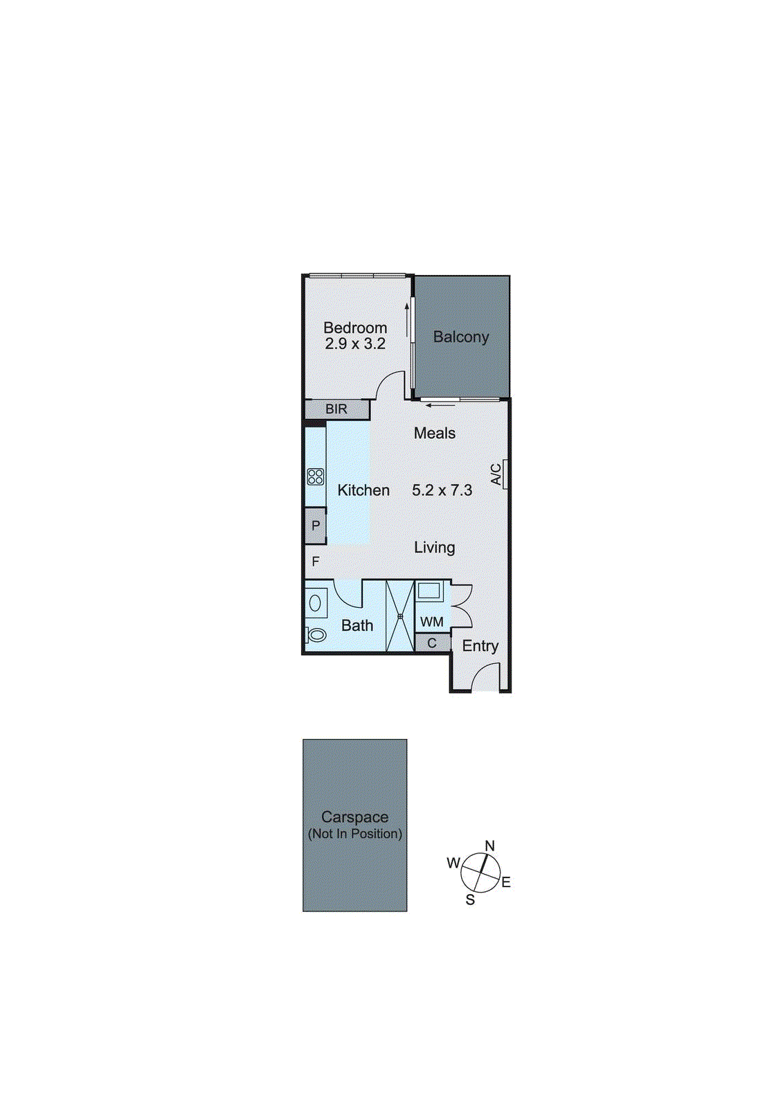 719/74 Queens Road, Melbourne VIC 3004 - Floorplan