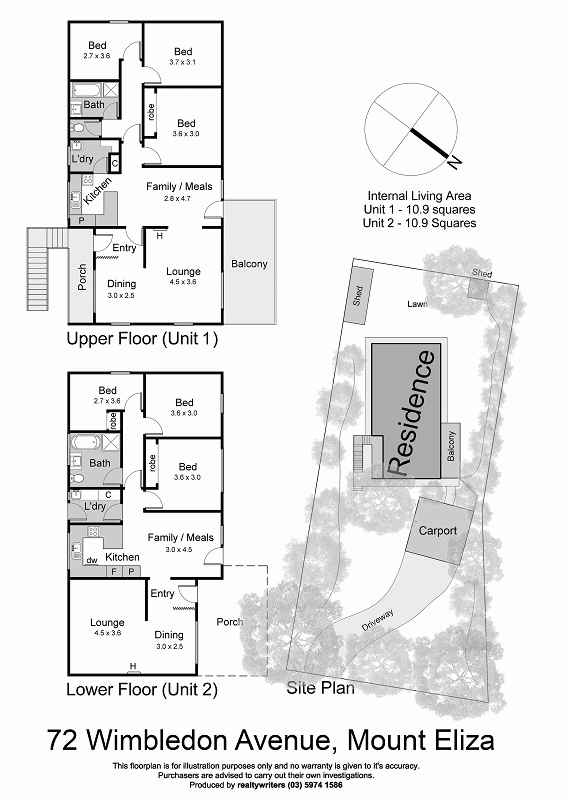 72 Wimbledon Avenue, MOUNT ELIZA VIC 3930 - Floorplan