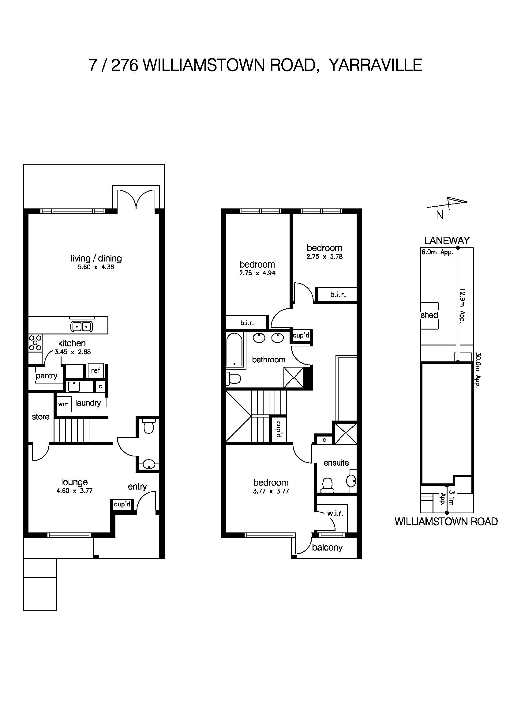 7/276 Williamstown Road, YARRAVILLE VIC 3013 - Floorplan