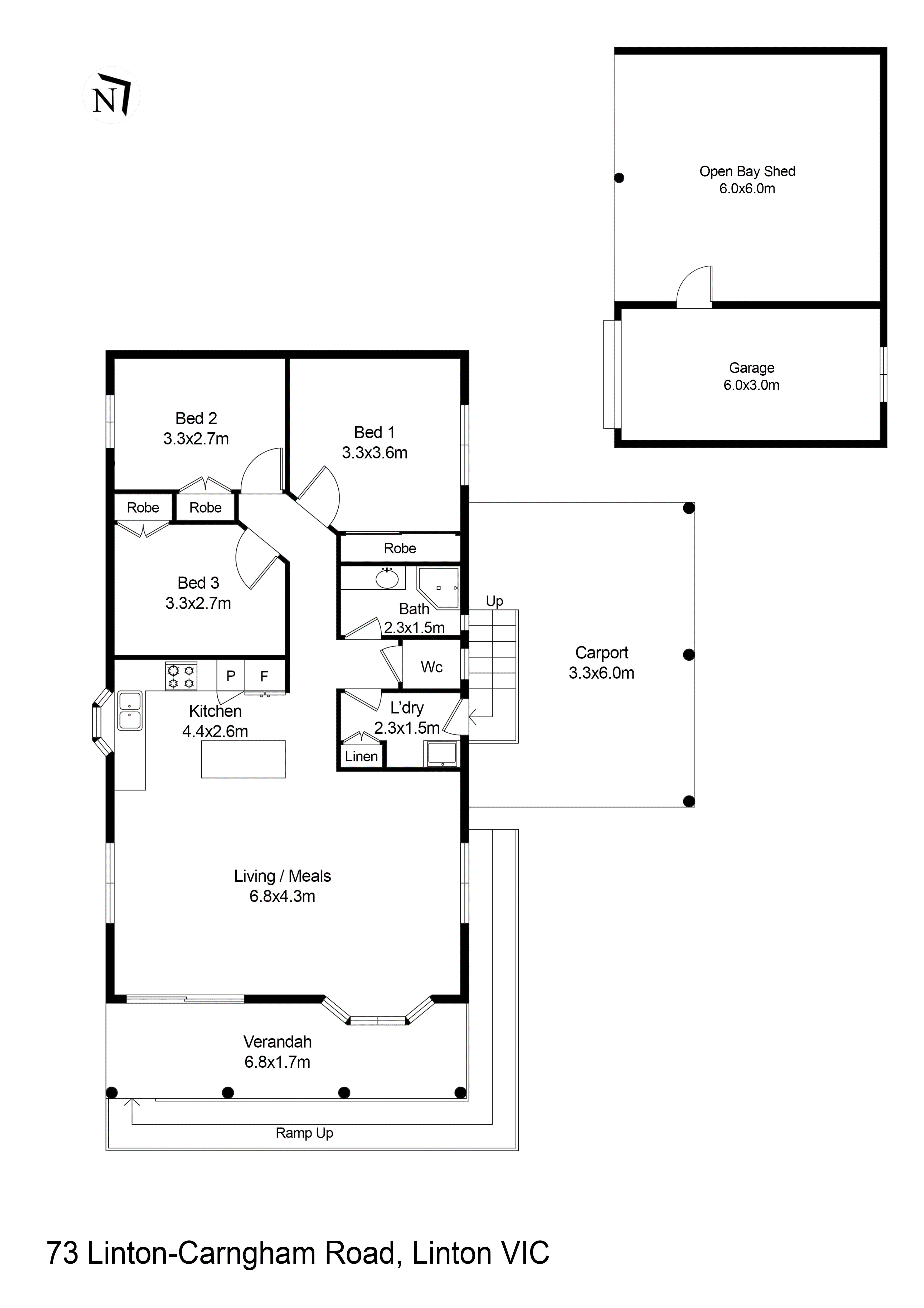 73 Linton Carngham Road, Linton VIC 3360 - Floorplan