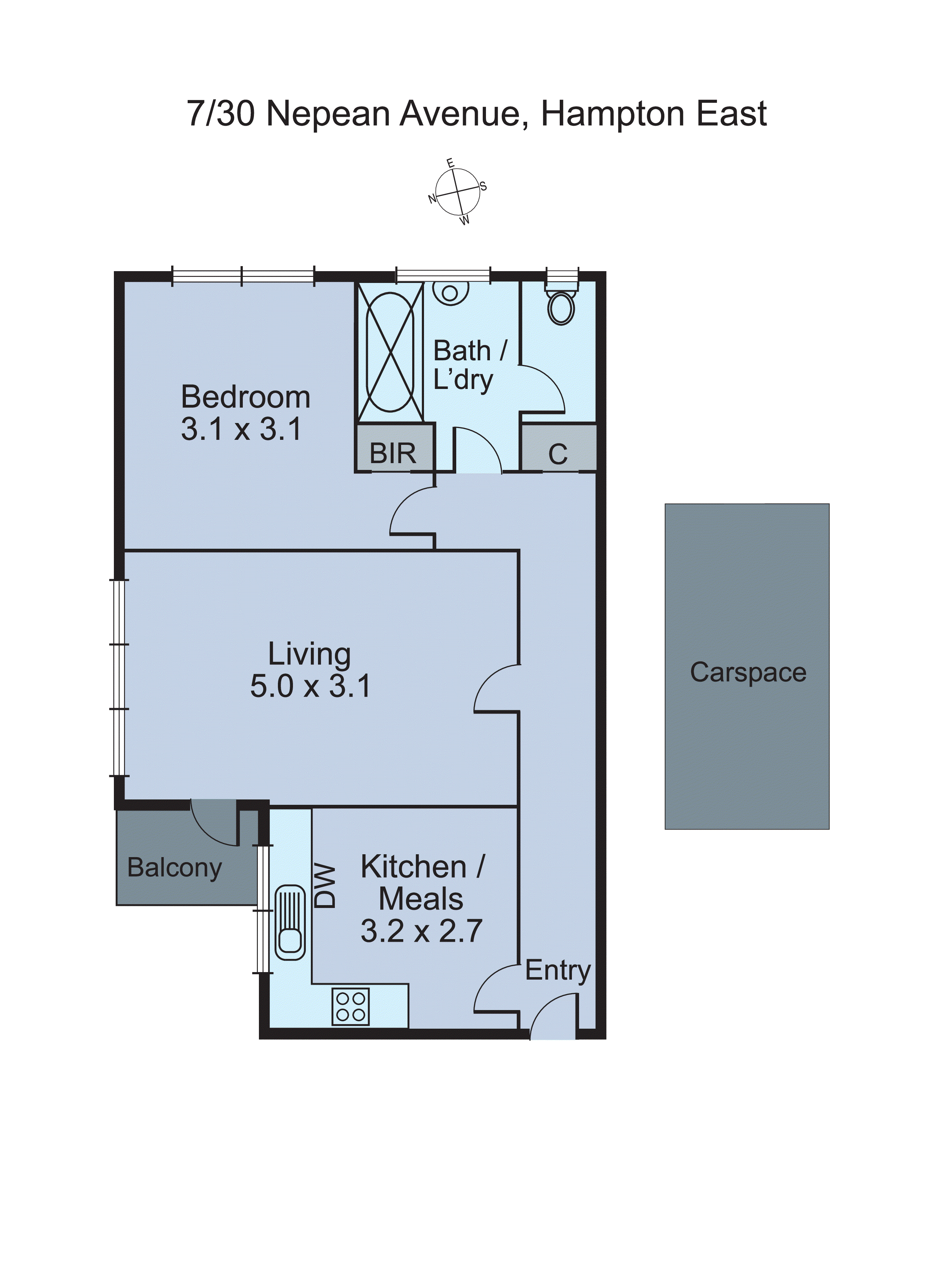 7/30 Nepean Avenue, Hampton East VIC 3188 - Floorplan