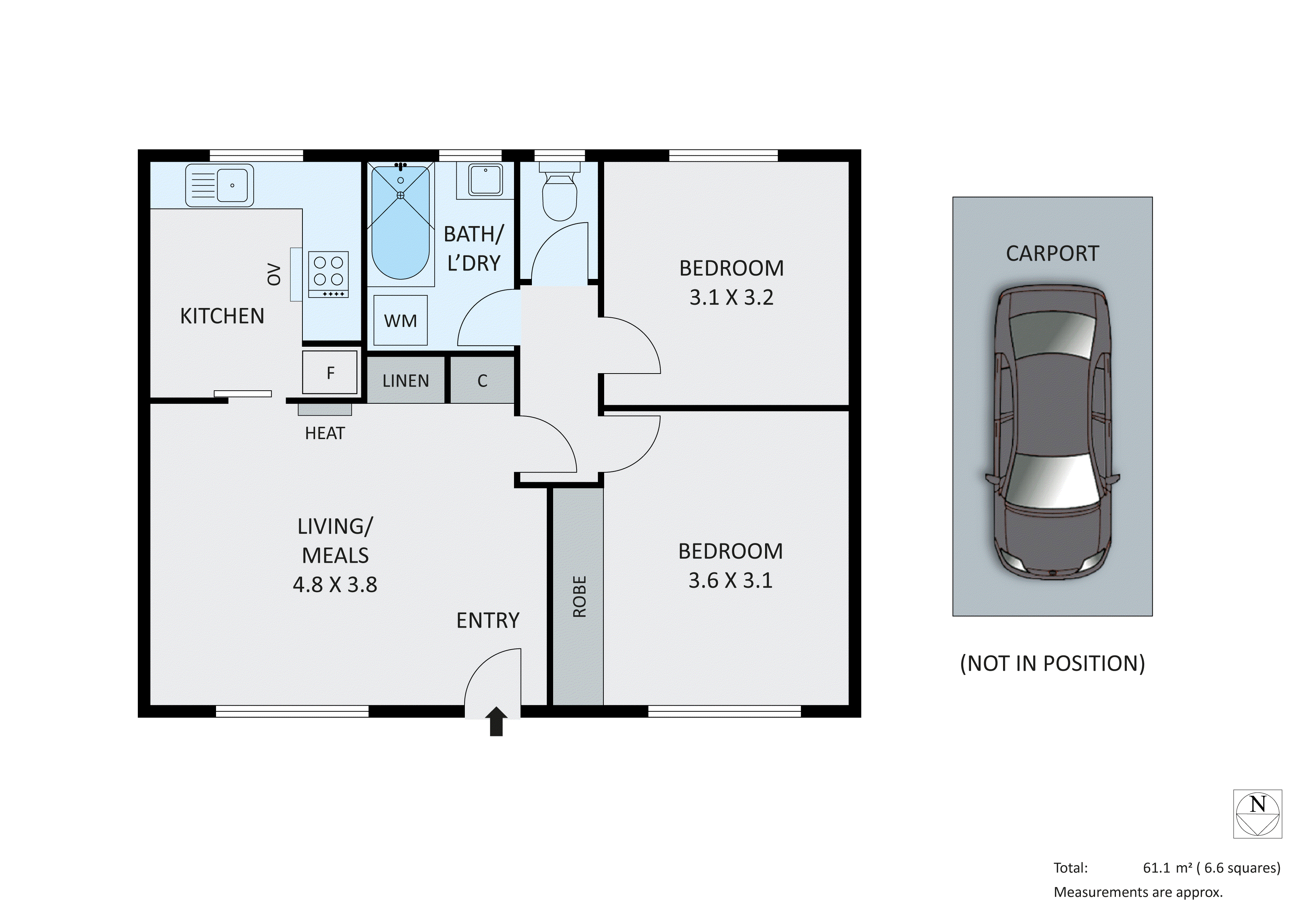 7/32 Olive Grove, Parkdale VIC 3195 - Floorplan