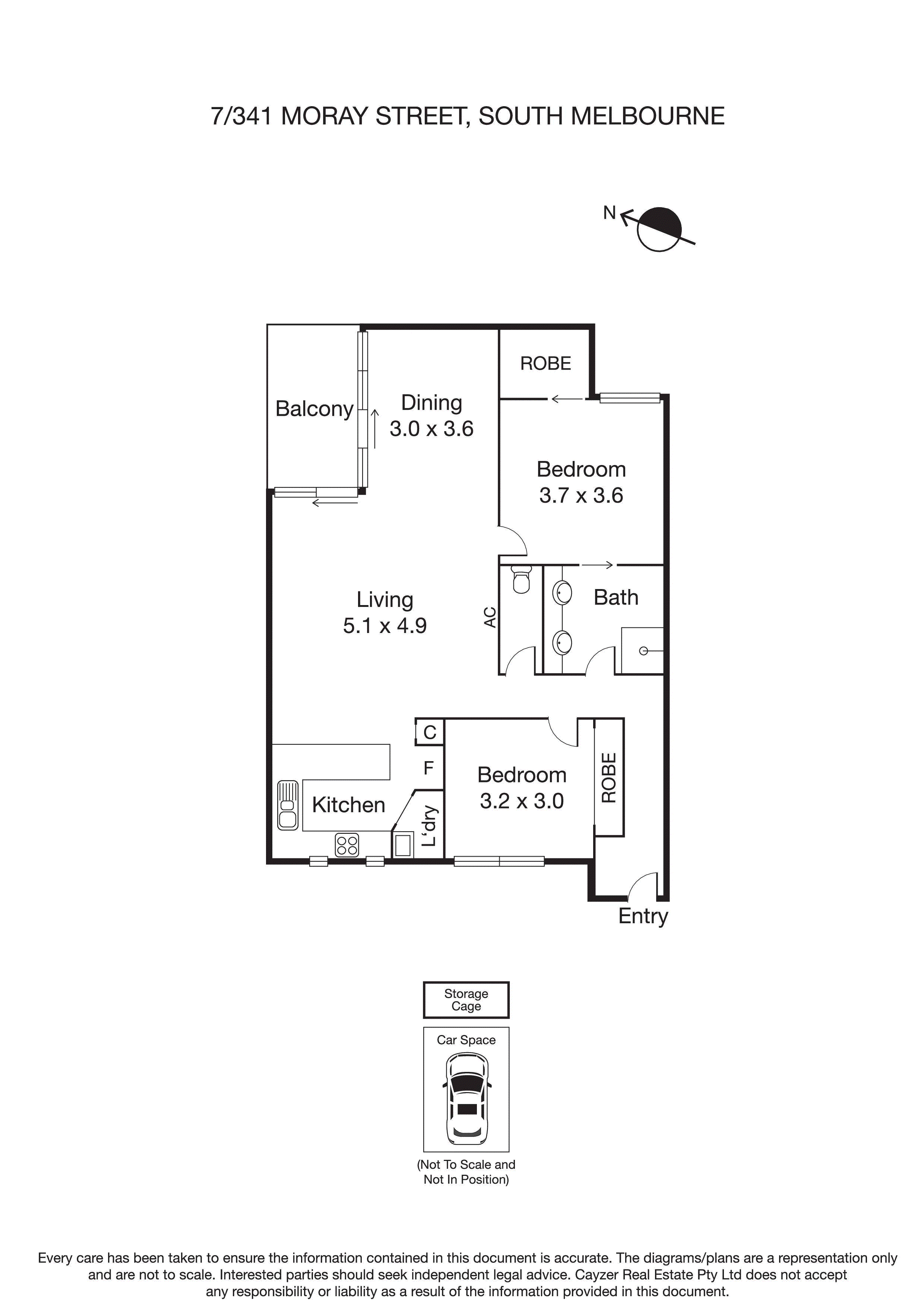 7/341 Moray Street, SOUTH MELBOURNE VIC 3205 - Floorplan