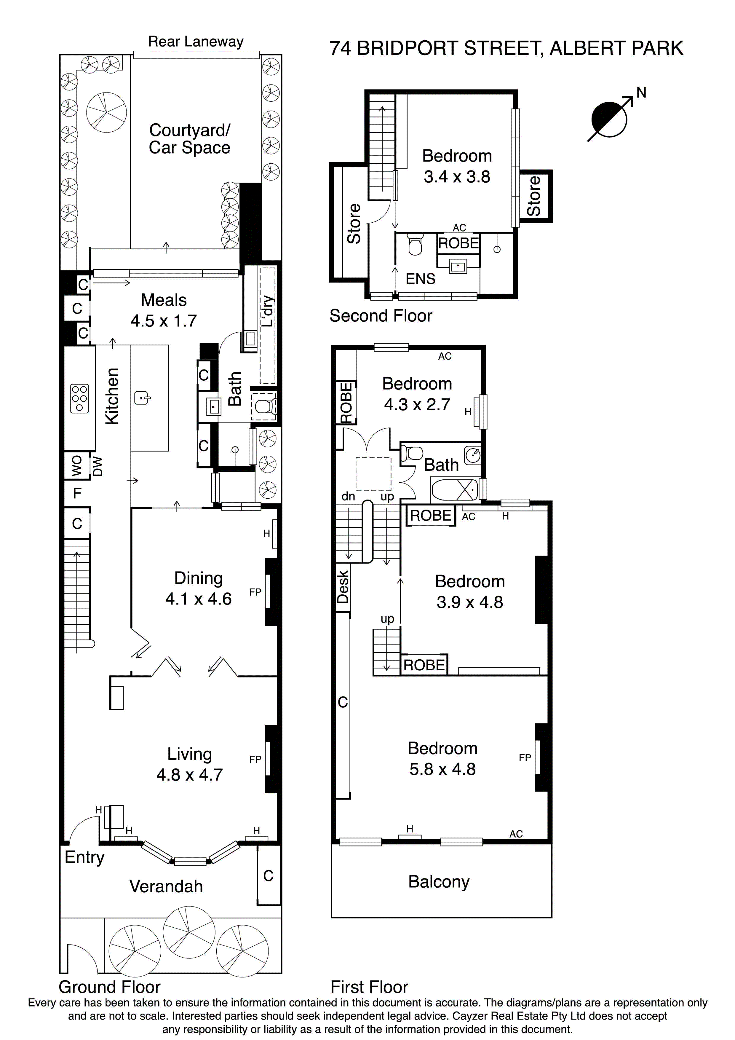 74 Bridport Street, ALBERT PARK VIC 3206 - Floorplan
