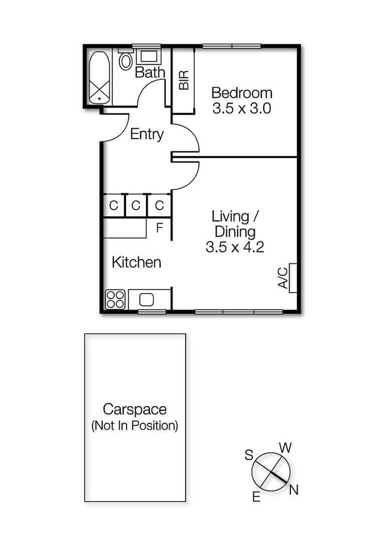 7/4 Dickens Street, ELWOOD VIC 3184 - Floorplan