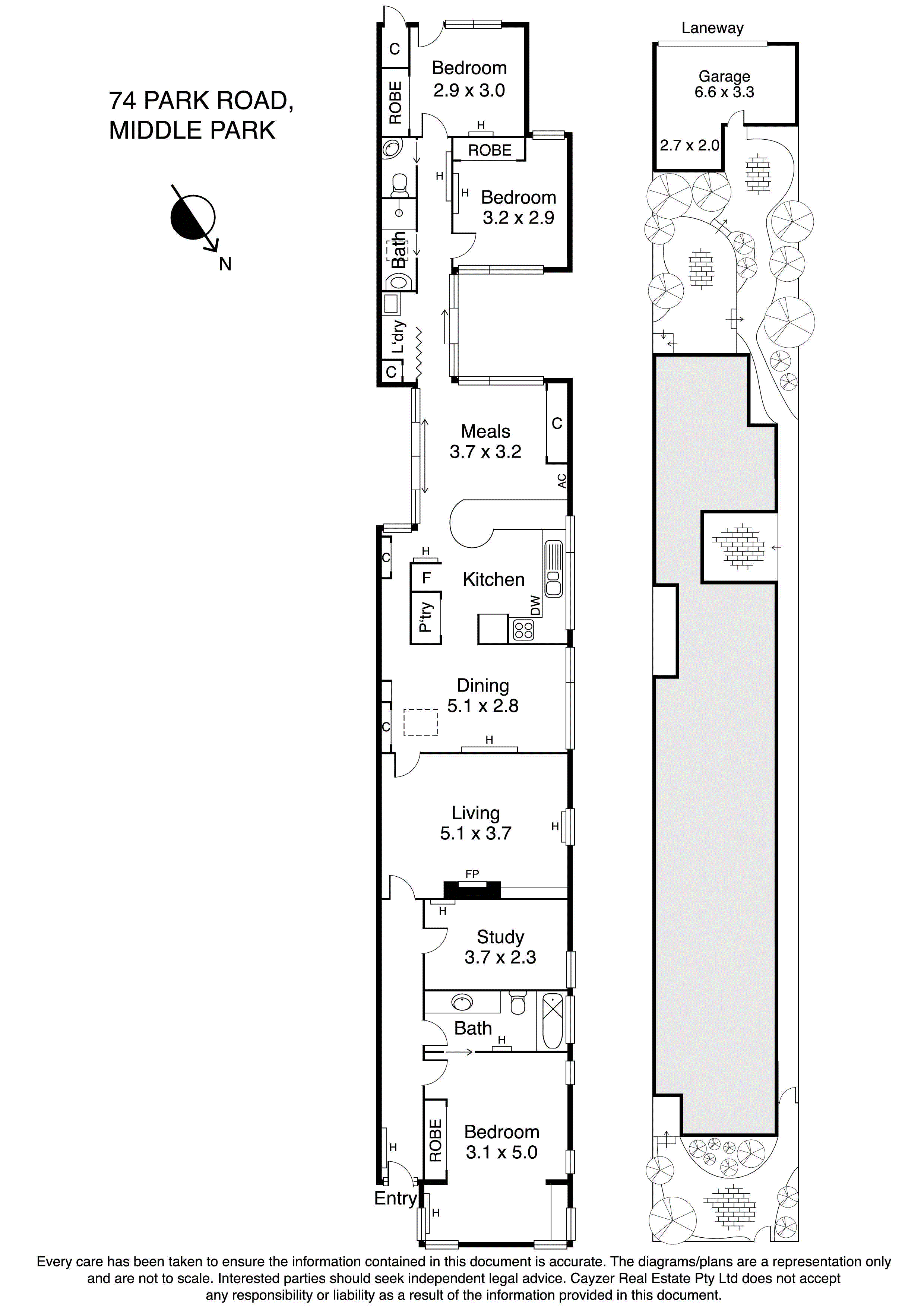 74 Park Road, MIDDLE PARK VIC 3206 - Floorplan