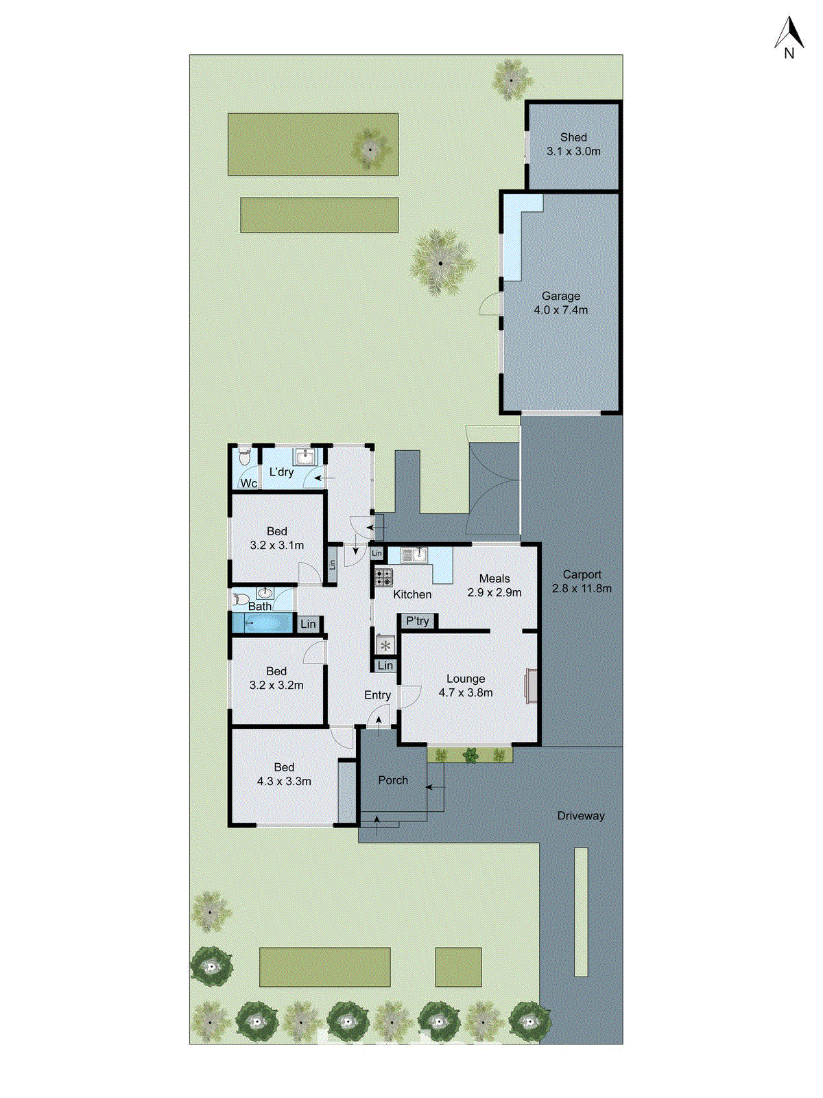 74 Vermont Avenue, Corio VIC 3214 - Floorplan