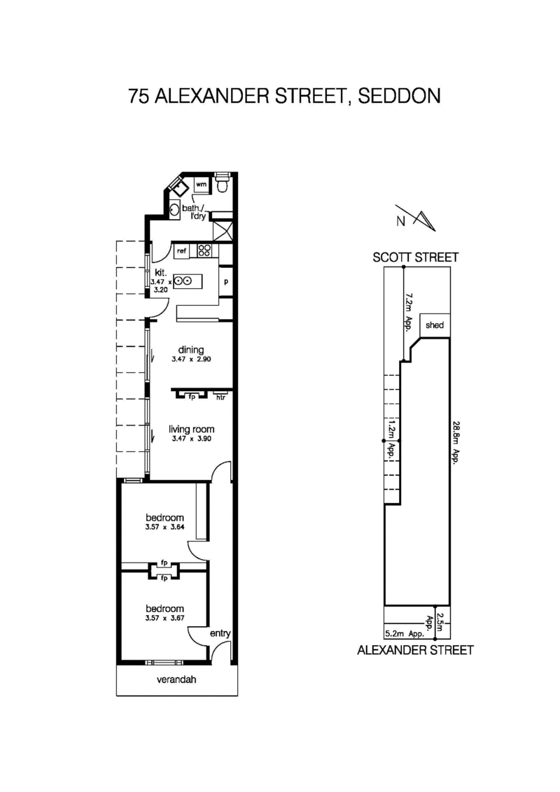 75 Alexander Street, SEDDON VIC 3011 - Floorplan