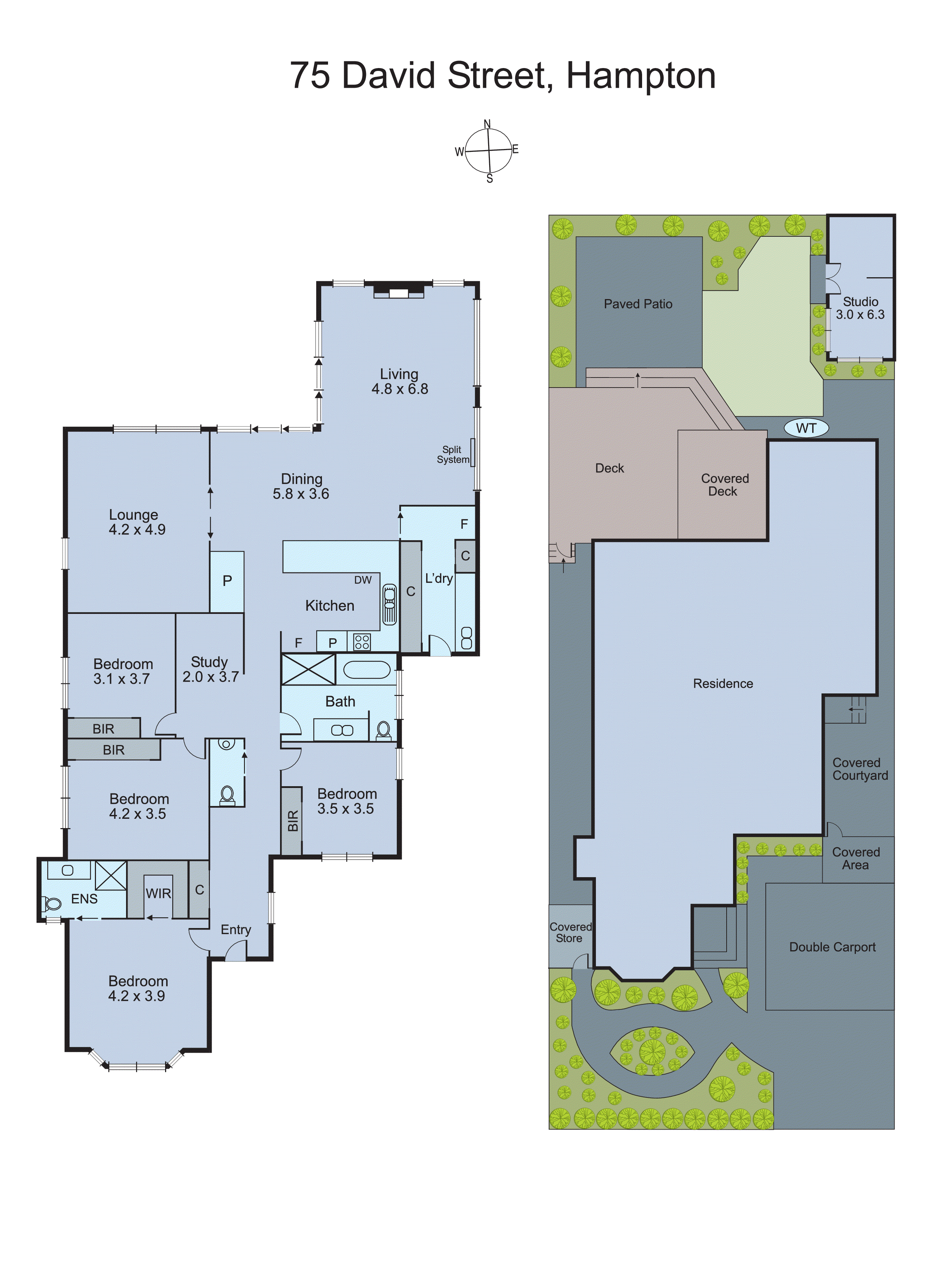 75 David Street, Hampton VIC 3188 - Floorplan