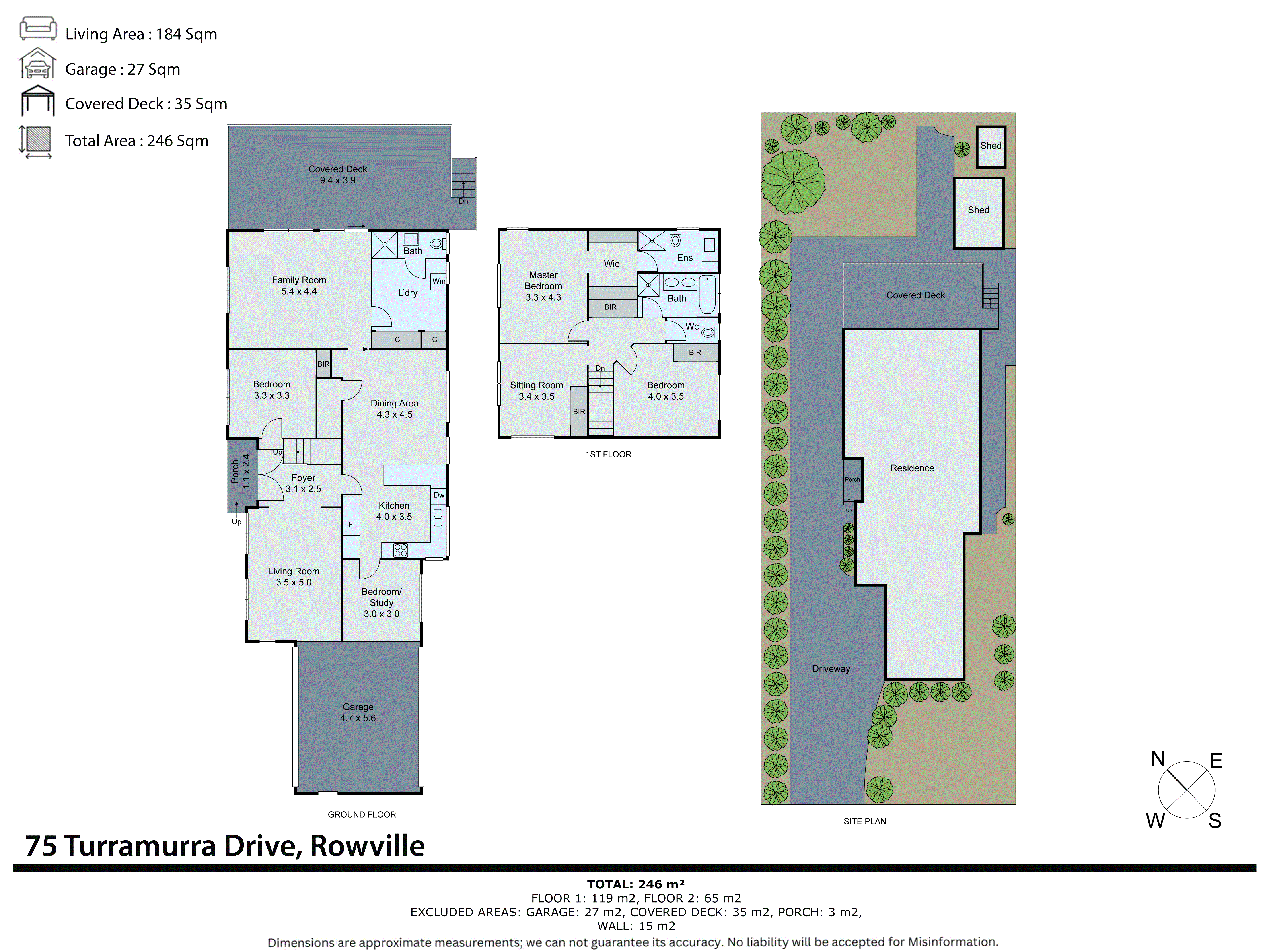 75 Turramurra Drive, Rowville VIC 3178 - Floorplan