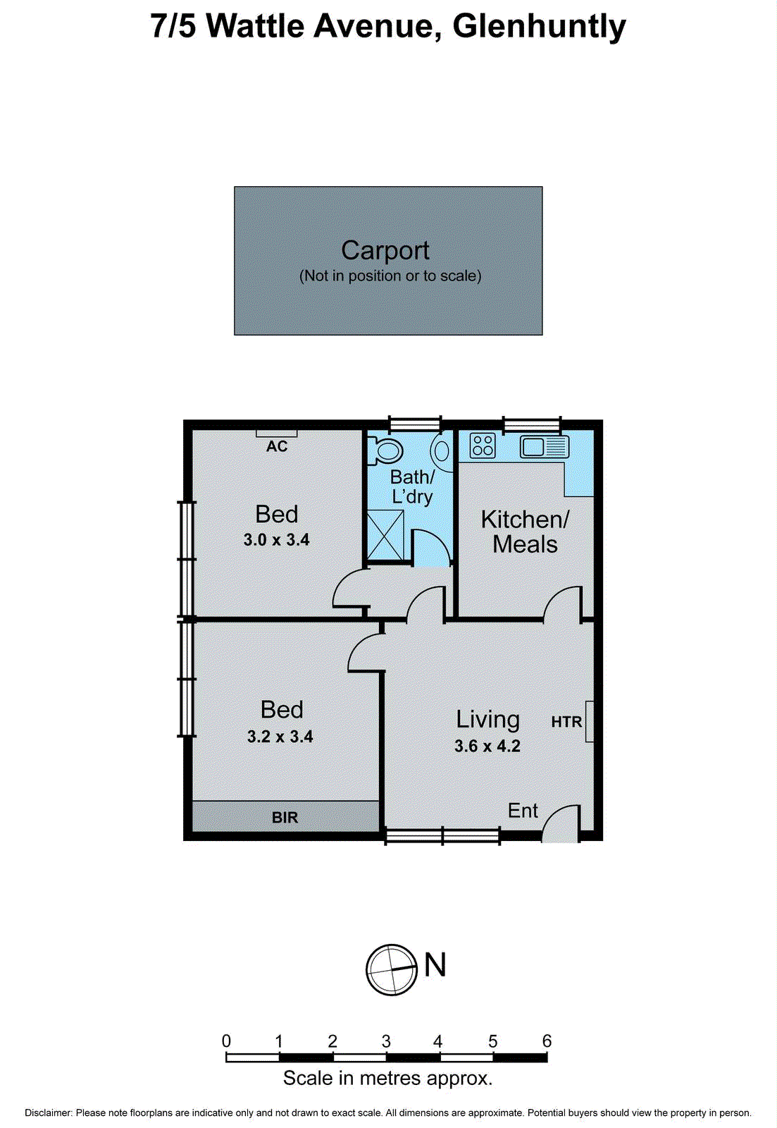 7/5 Wattle Avenue, Glen Huntly VIC 3163 - Floorplan