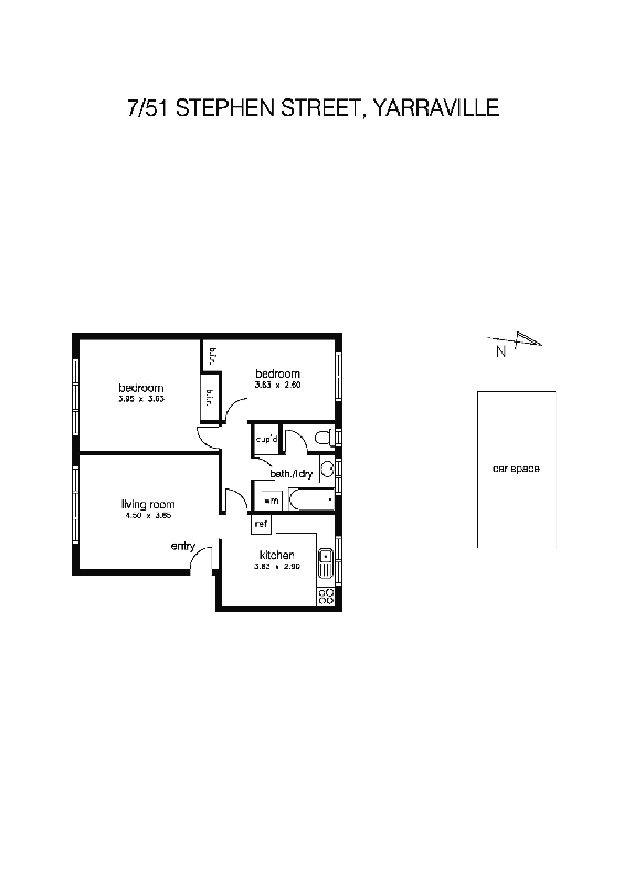 7/51 Stephen Street, YARRAVILLE VIC 3013 - Floorplan