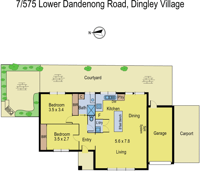 7/575 Lower Dandenong Road, Dingley Village VIC 3172 - Floorplan